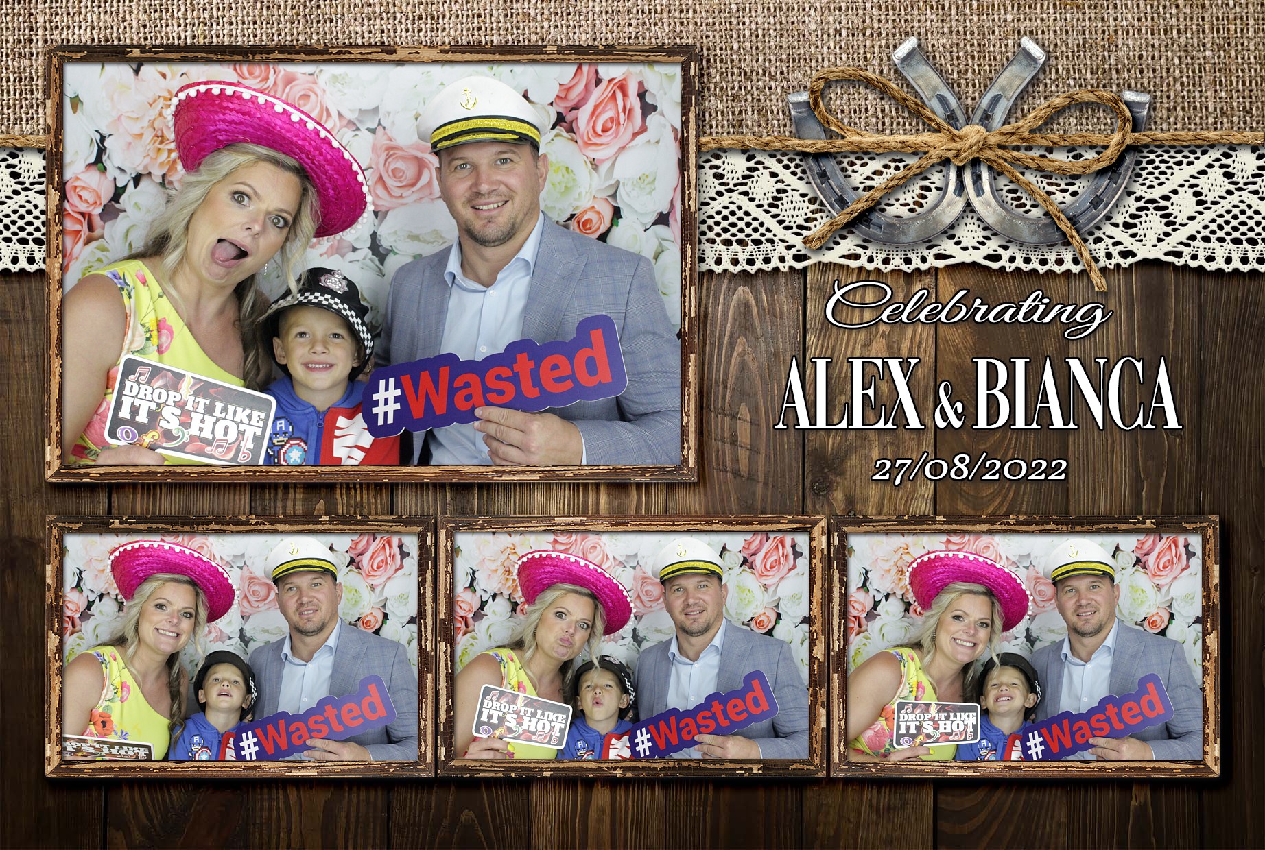 Alex & Bianca's Wedding  | View more photos from the event at gallery.myphotoboothexperience.co.uk/u/MyPhotoBoothExperienceLtd/Alex-Biancas-Wedding