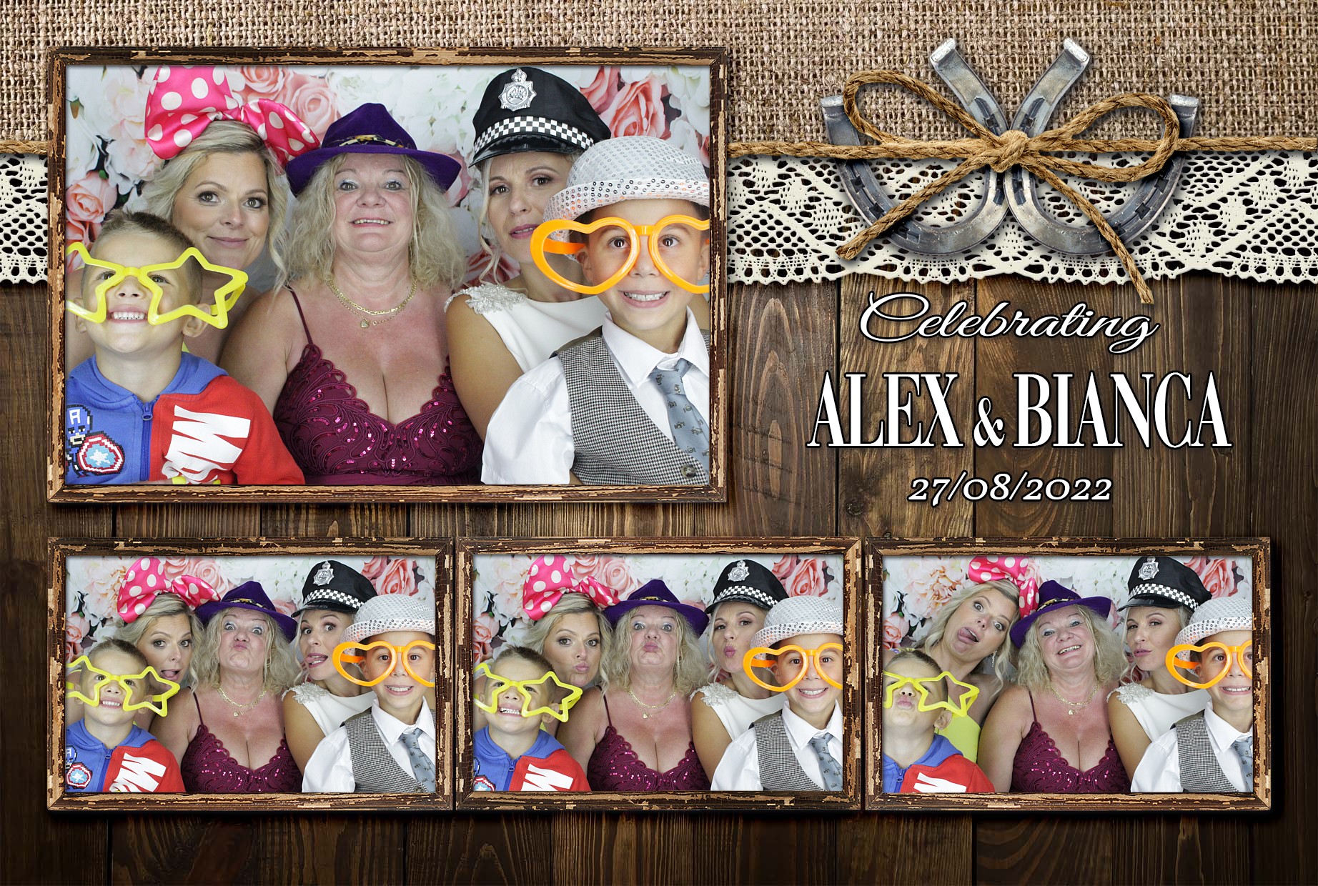 Alex & Bianca's Wedding  | View more photos from the event at gallery.myphotoboothexperience.co.uk/u/MyPhotoBoothExperienceLtd/Alex-Biancas-Wedding
