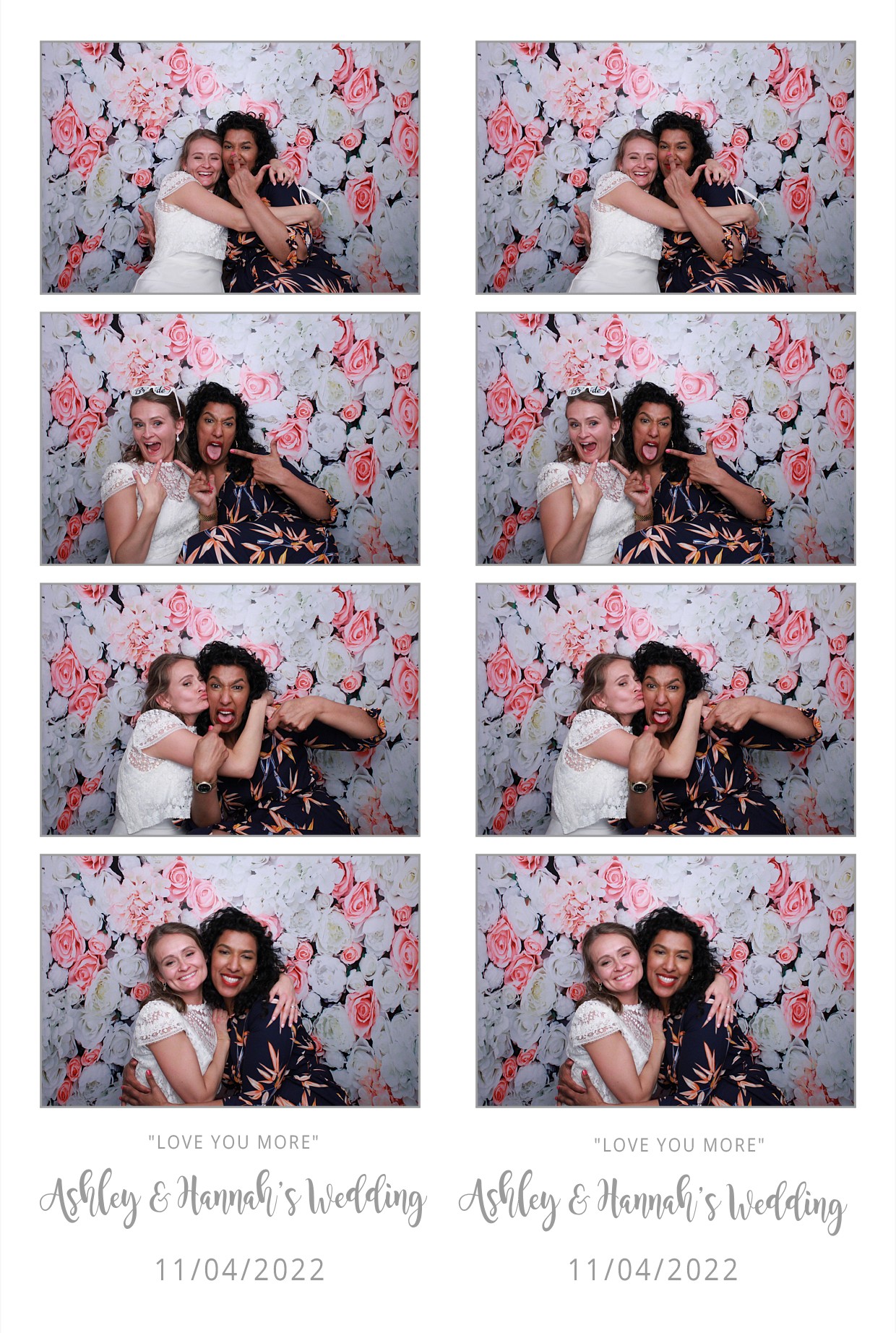 Ashley & Hannah's Wedding  | View more photos from the event at gallery.myphotoboothexperience.co.uk/u/MyPhotoBoothExperienceLtd/Ashley-Hannahs-Wedding