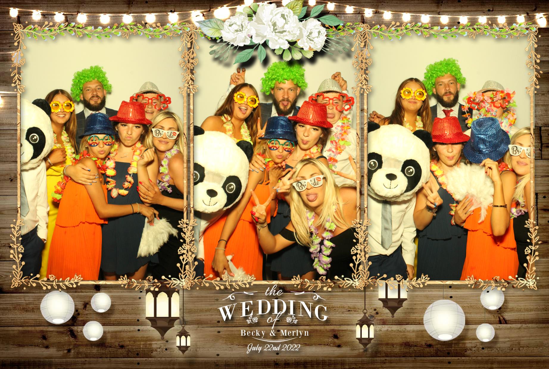 Becky & Merlyn's Wedding  | View more photos from the event at gallery.myphotoboothexperience.co.uk/u/MyPhotoBoothExperienceLtd/Becky-Merlyns-Wedding