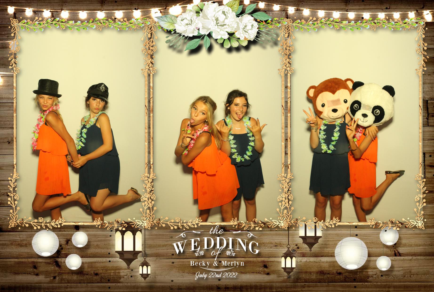 Becky & Merlyn's Wedding  | View more photos from the event at gallery.myphotoboothexperience.co.uk/u/MyPhotoBoothExperienceLtd/Becky-Merlyns-Wedding