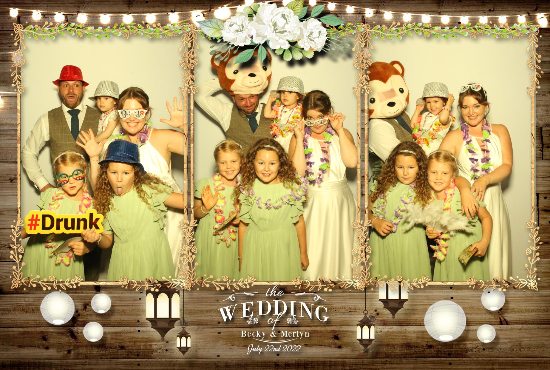 Becky & Merlyn's Wedding  | View more photos from the event at gallery.myphotoboothexperience.co.uk/u/MyPhotoBoothExperienceLtd/Becky-Merlyns-Wedding