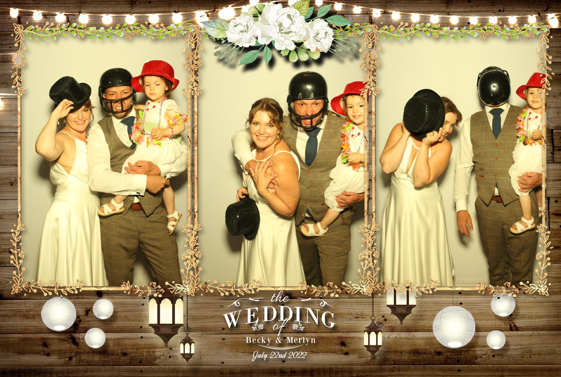 Becky & Merlyn's Wedding  | View more photos from the event at gallery.myphotoboothexperience.co.uk/u/MyPhotoBoothExperienceLtd/Becky-Merlyns-Wedding