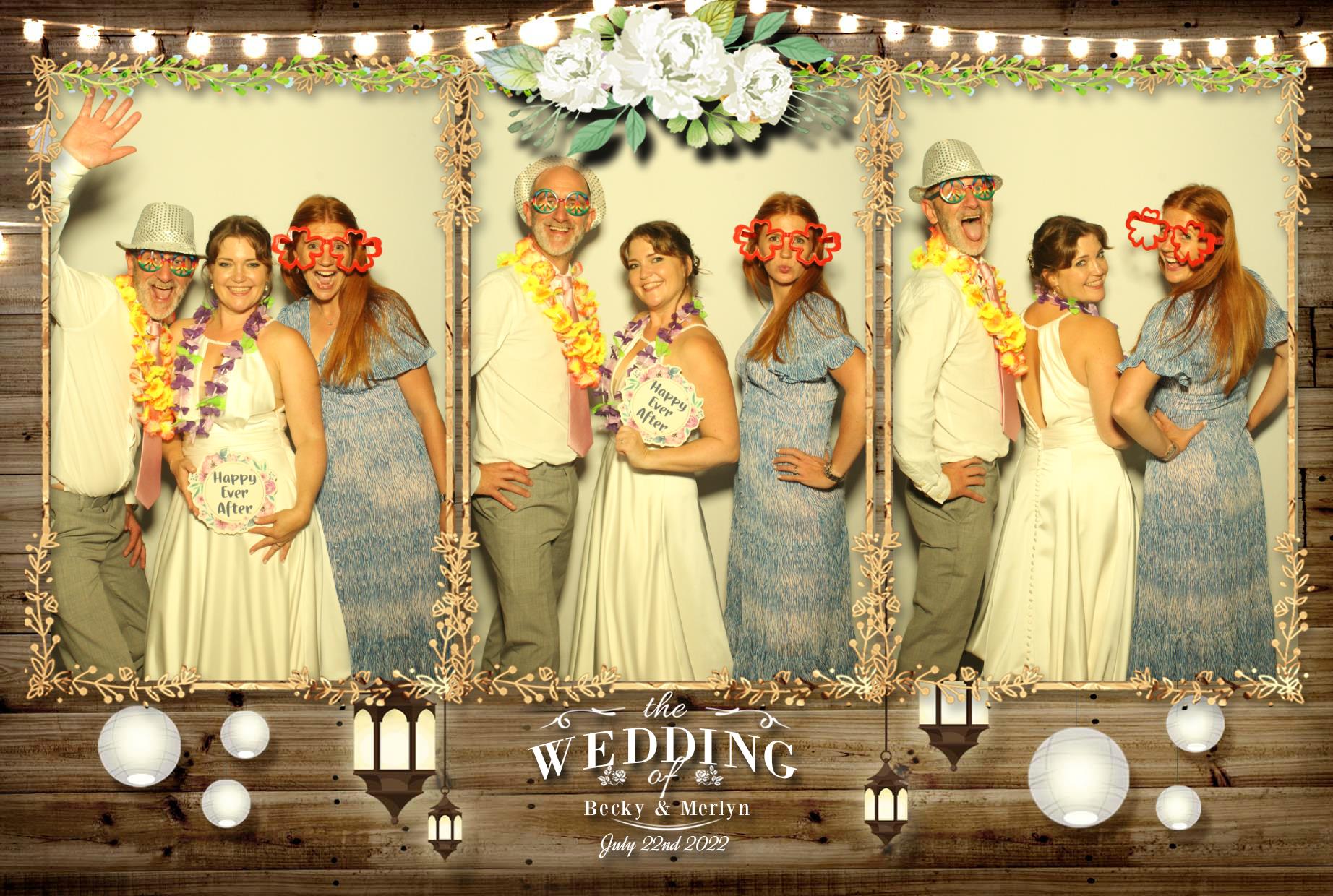 Becky & Merlyn's Wedding  | View more photos from the event at gallery.myphotoboothexperience.co.uk/u/MyPhotoBoothExperienceLtd/Becky-Merlyns-Wedding