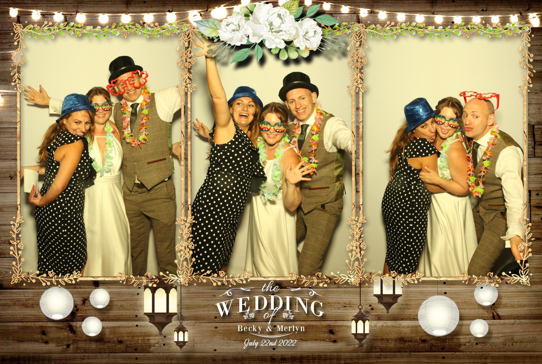 Becky & Merlyn's Wedding  | View more photos from the event at gallery.myphotoboothexperience.co.uk/u/MyPhotoBoothExperienceLtd/Becky-Merlyns-Wedding