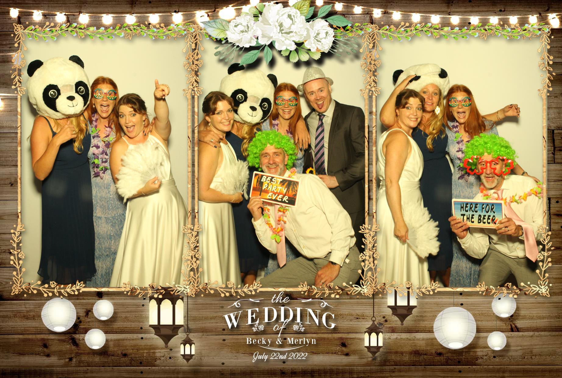 Becky & Merlyn's Wedding  | View more photos from the event at gallery.myphotoboothexperience.co.uk/u/MyPhotoBoothExperienceLtd/Becky-Merlyns-Wedding