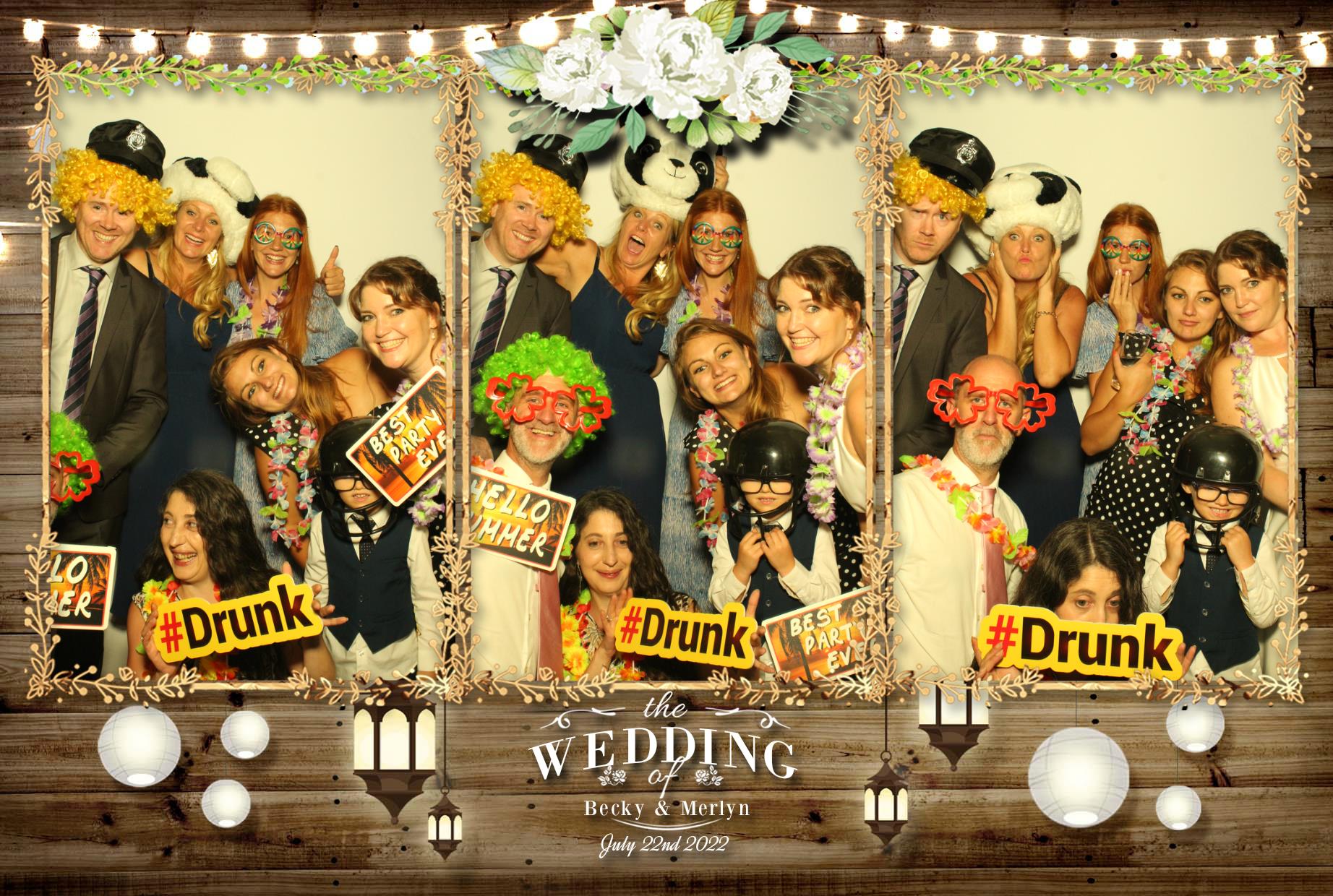 Becky & Merlyn's Wedding  | View more photos from the event at gallery.myphotoboothexperience.co.uk/u/MyPhotoBoothExperienceLtd/Becky-Merlyns-Wedding