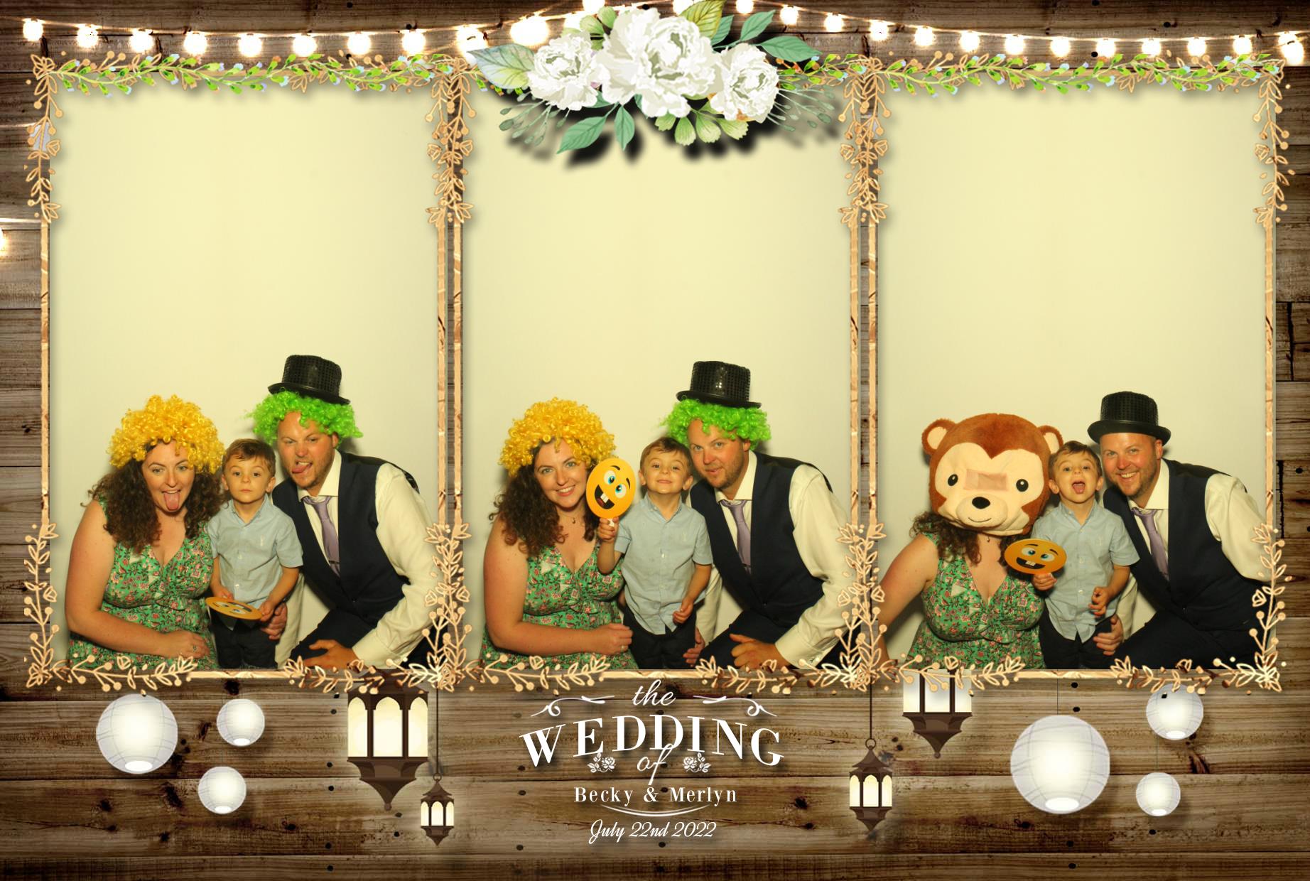 Becky & Merlyn's Wedding  | View more photos from the event at gallery.myphotoboothexperience.co.uk/u/MyPhotoBoothExperienceLtd/Becky-Merlyns-Wedding