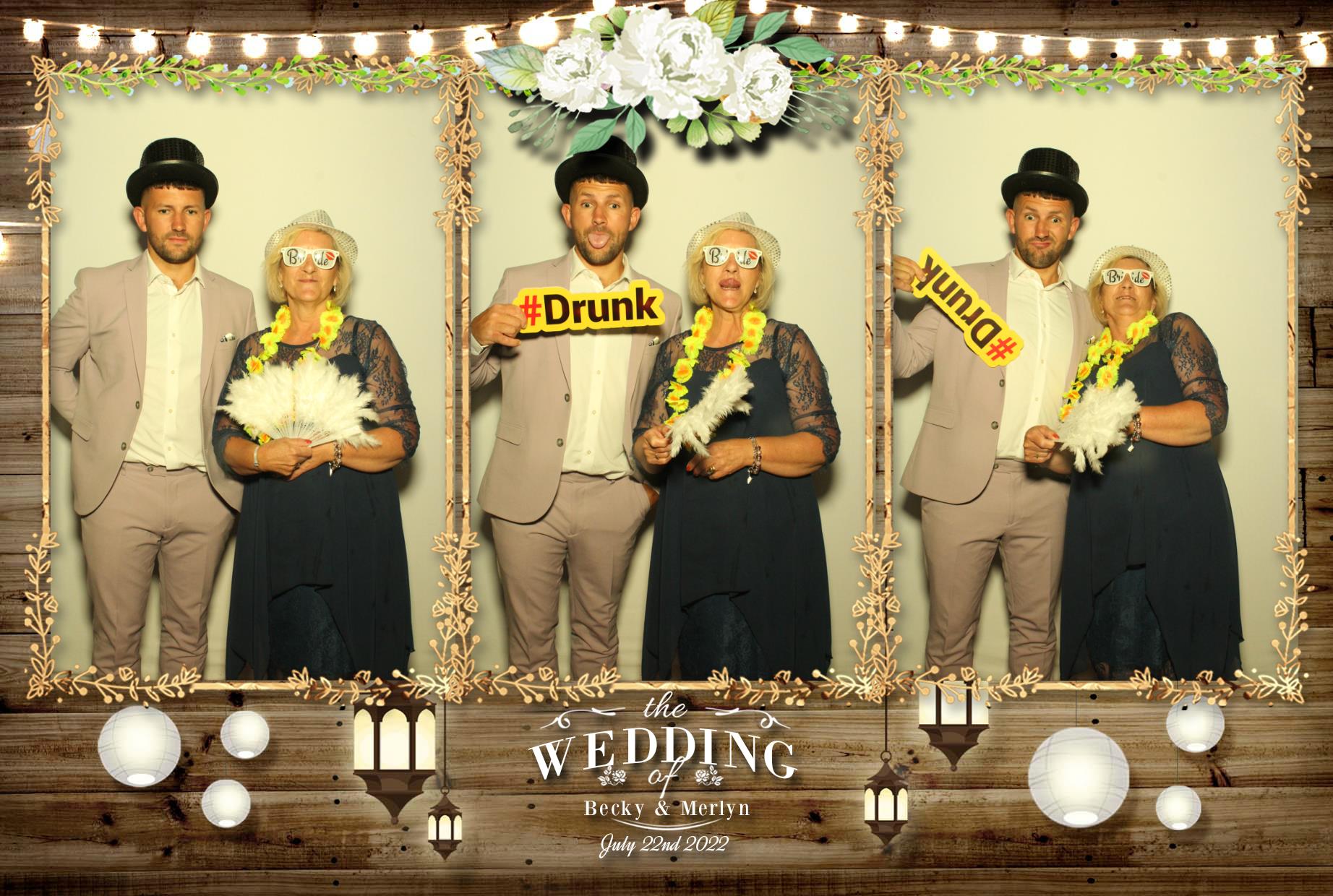 Becky & Merlyn's Wedding  | View more photos from the event at gallery.myphotoboothexperience.co.uk/u/MyPhotoBoothExperienceLtd/Becky-Merlyns-Wedding