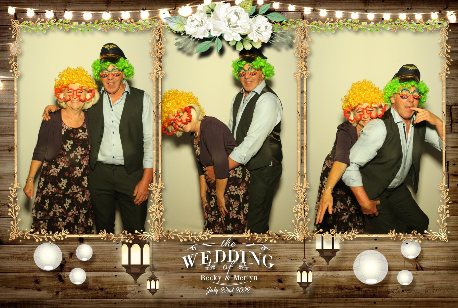 Becky & Merlyn's Wedding  | View more photos from the event at gallery.myphotoboothexperience.co.uk/u/MyPhotoBoothExperienceLtd/Becky-Merlyns-Wedding