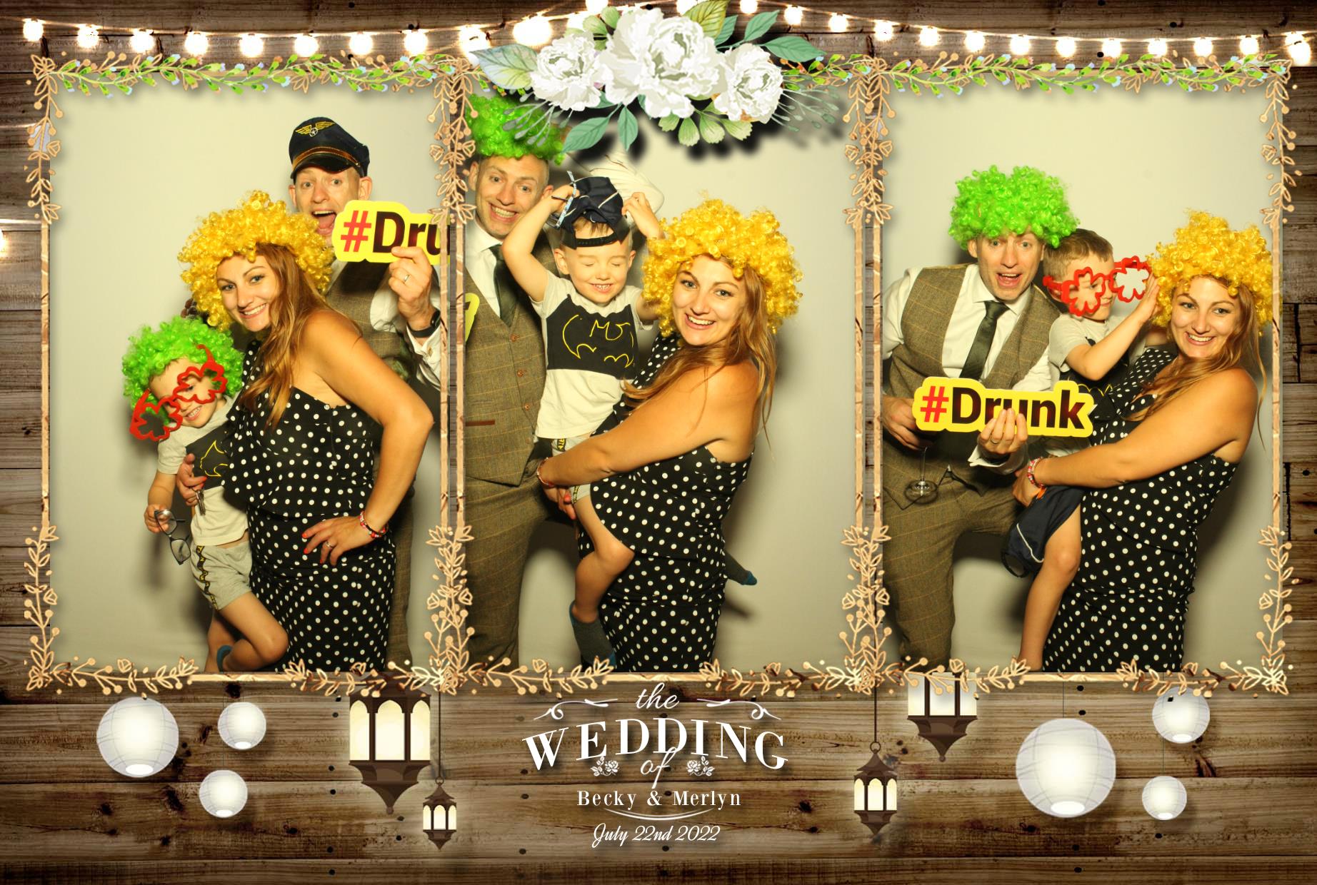 Becky & Merlyn's Wedding  | View more photos from the event at gallery.myphotoboothexperience.co.uk/u/MyPhotoBoothExperienceLtd/Becky-Merlyns-Wedding