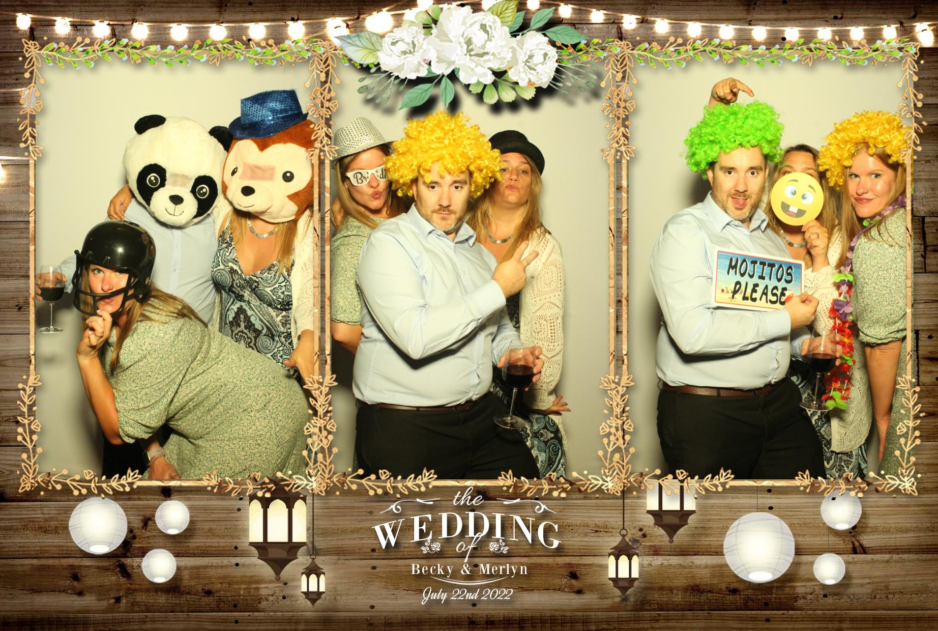 Becky & Merlyn's Wedding  | View more photos from the event at gallery.myphotoboothexperience.co.uk/u/MyPhotoBoothExperienceLtd/Becky-Merlyns-Wedding
