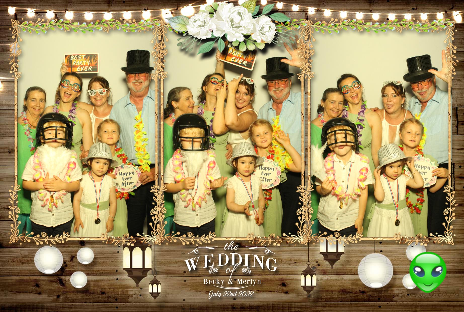 Becky & Merlyn's Wedding  | View more photos from the event at gallery.myphotoboothexperience.co.uk/u/MyPhotoBoothExperienceLtd/Becky-Merlyns-Wedding