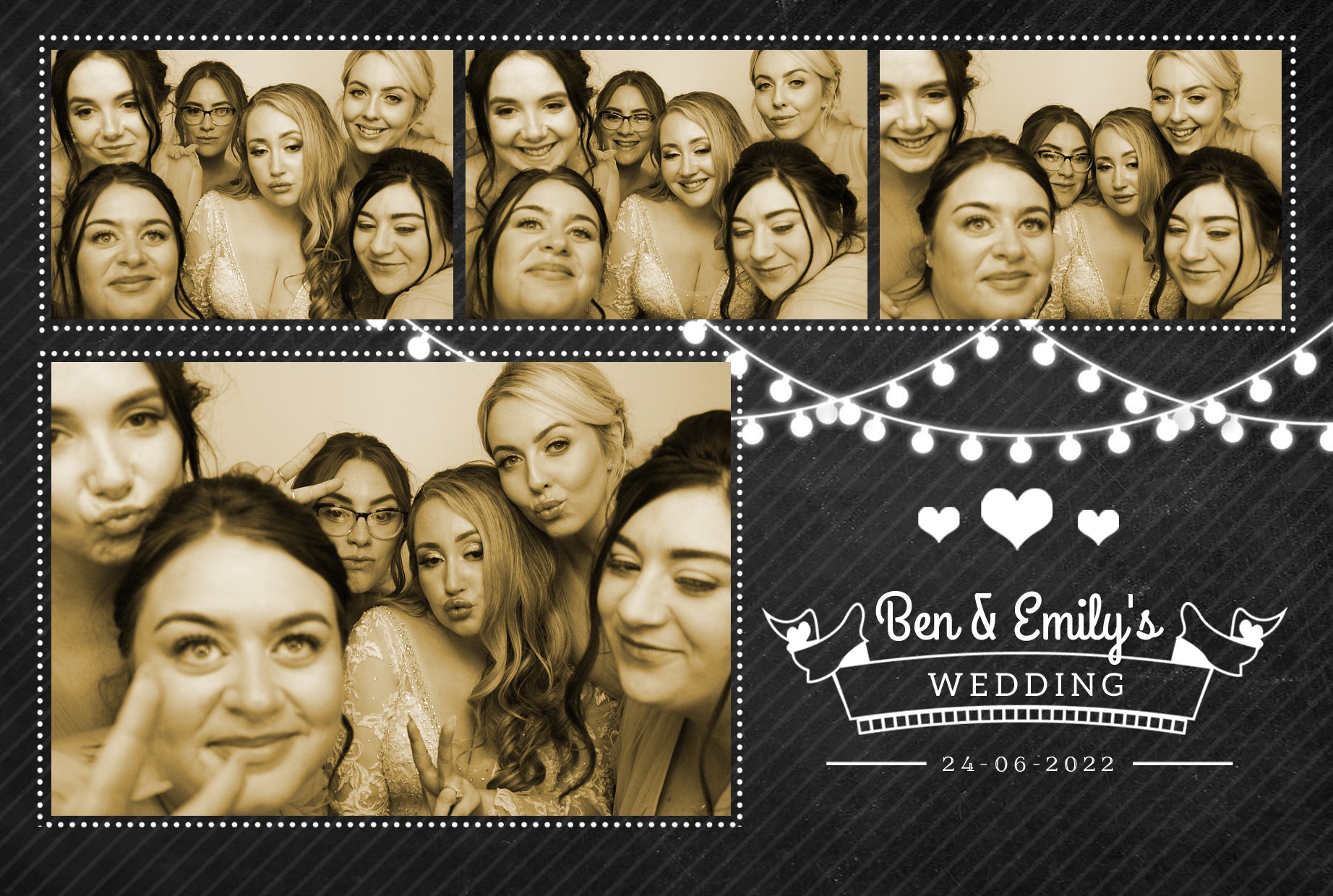 Ben & Emily's Wedding  | View more photos from the event at gallery.myphotoboothexperience.co.uk/u/MyPhotoBoothExperienceLtd/Ben-Emilys-Wedding