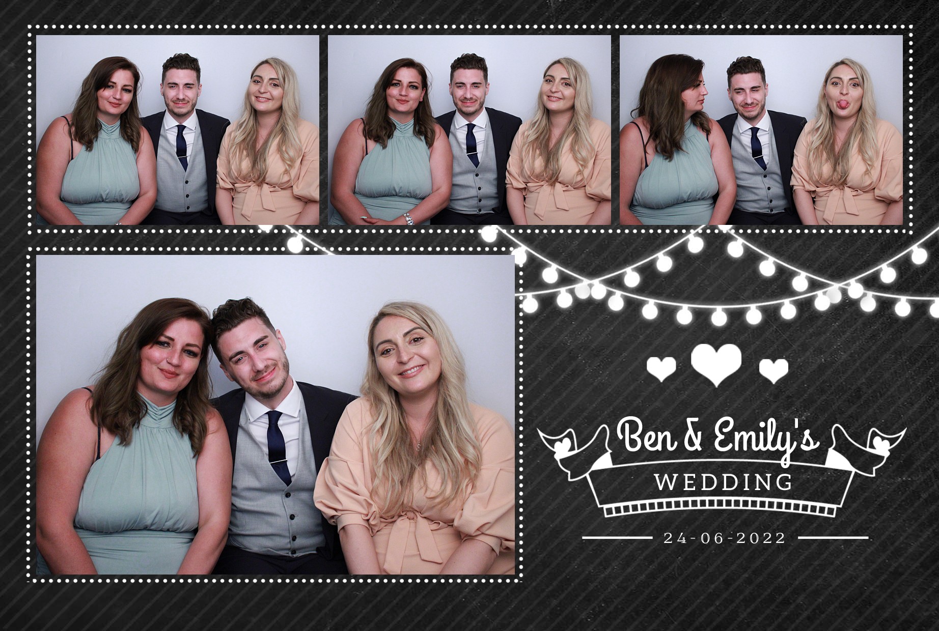 Ben & Emily's Wedding  | View more photos from the event at gallery.myphotoboothexperience.co.uk/u/MyPhotoBoothExperienceLtd/Ben-Emilys-Wedding