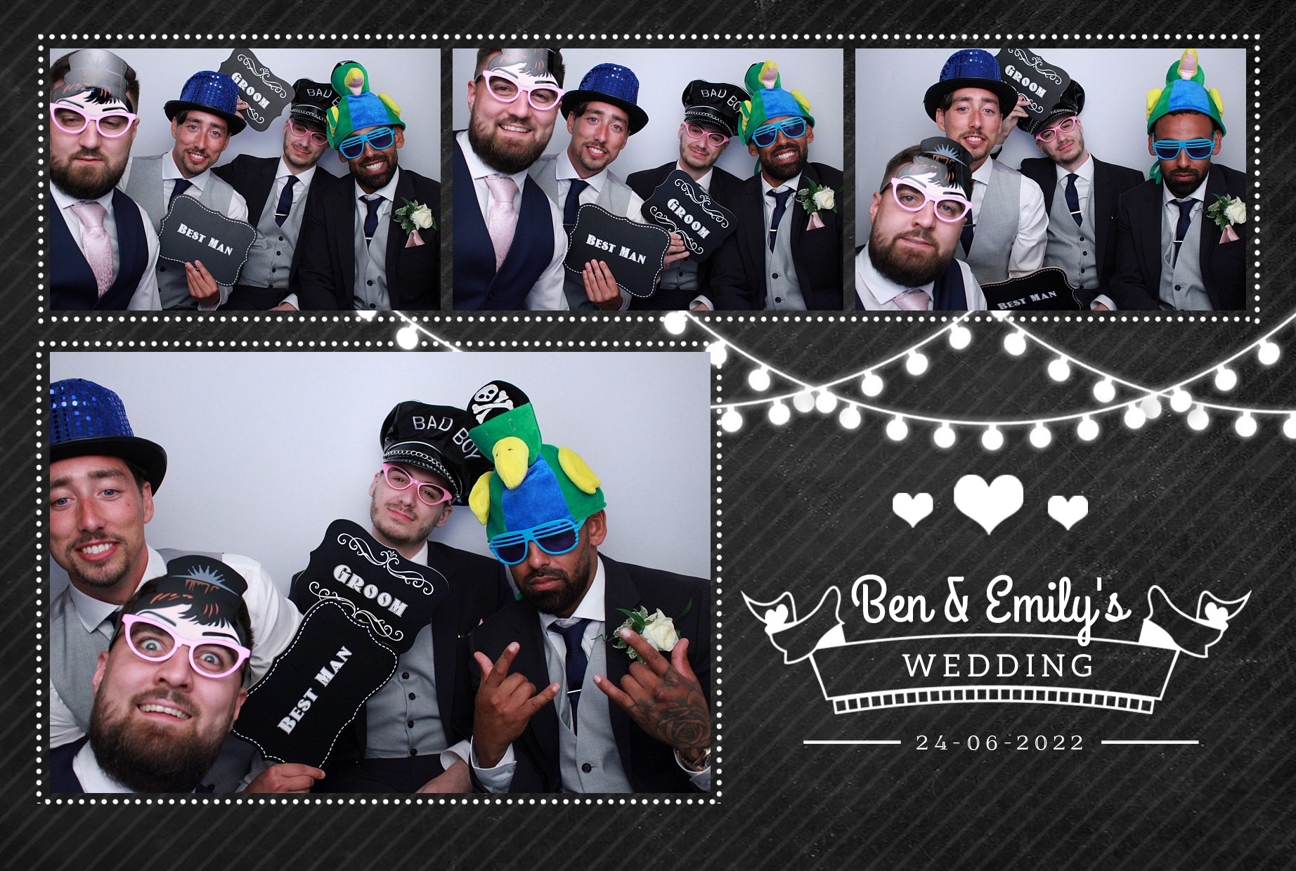 Ben & Emily's Wedding  | View more photos from the event at gallery.myphotoboothexperience.co.uk/u/MyPhotoBoothExperienceLtd/Ben-Emilys-Wedding