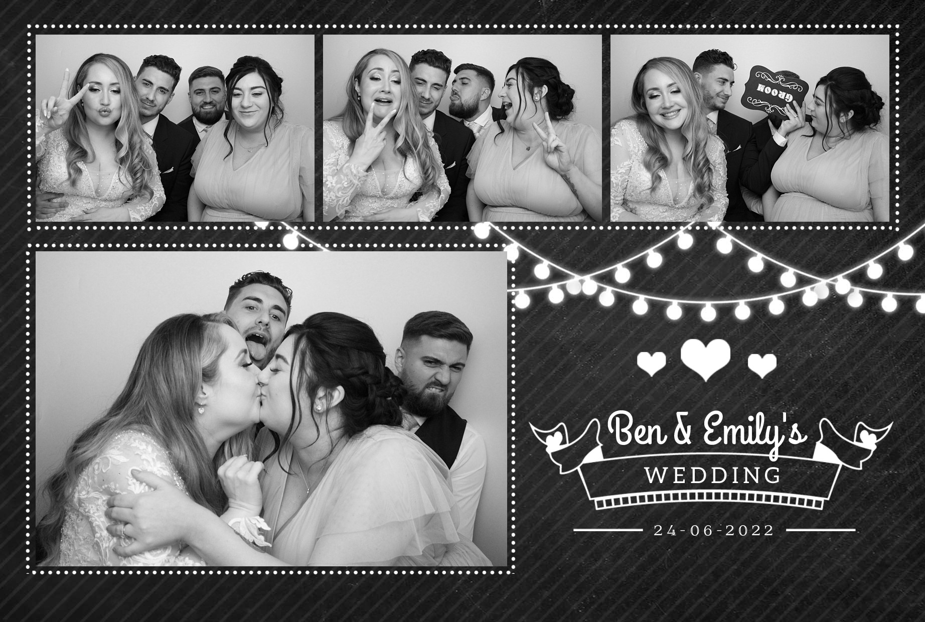 Ben & Emily's Wedding  | View more photos from the event at gallery.myphotoboothexperience.co.uk/u/MyPhotoBoothExperienceLtd/Ben-Emilys-Wedding