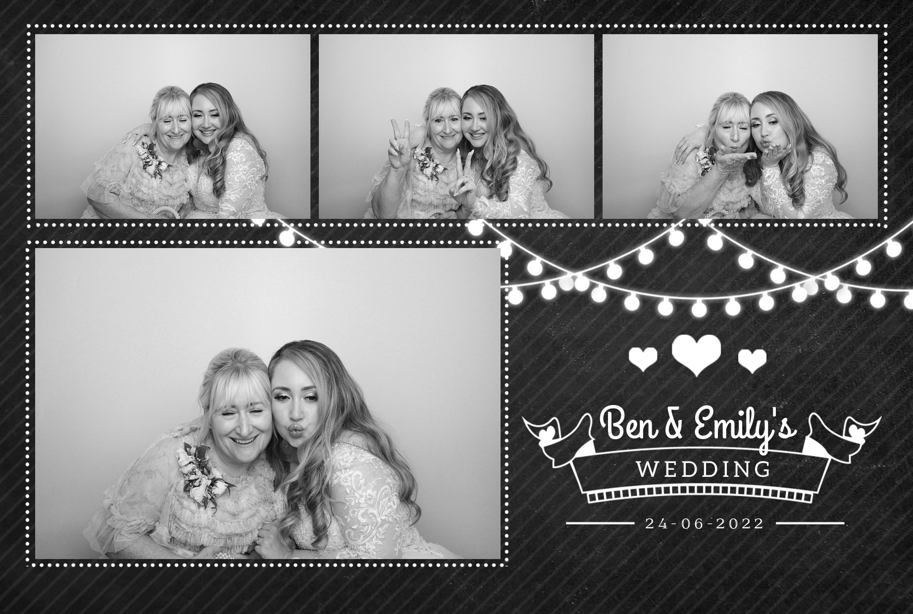 Ben & Emily's Wedding  | View more photos from the event at gallery.myphotoboothexperience.co.uk/u/MyPhotoBoothExperienceLtd/Ben-Emilys-Wedding