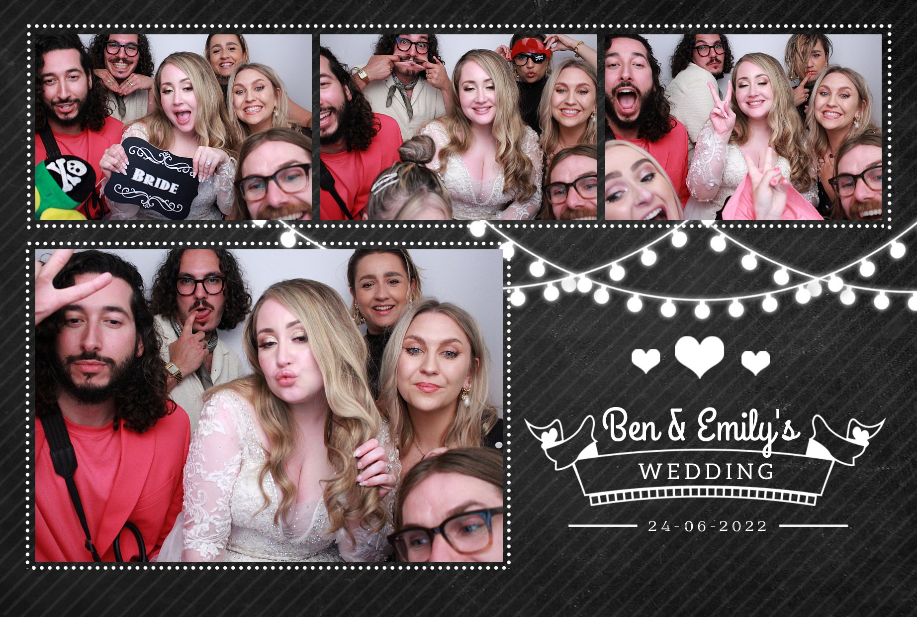 Ben & Emily's Wedding  | View more photos from the event at gallery.myphotoboothexperience.co.uk/u/MyPhotoBoothExperienceLtd/Ben-Emilys-Wedding