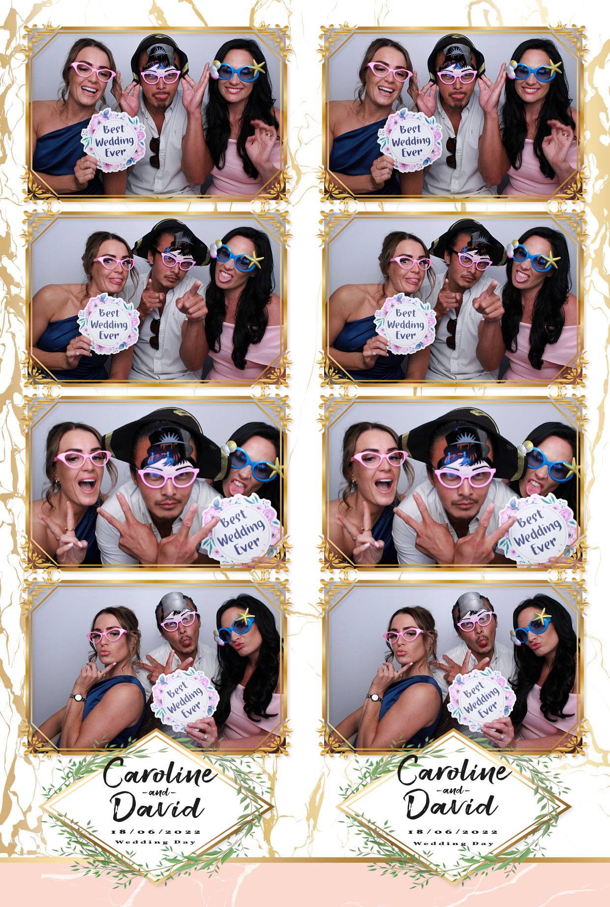 Caz & Dave's Wedding Reception  | View more photos from the event at gallery.myphotoboothexperience.co.uk/u/MyPhotoBoothExperienceLtd/Caz-Daves-Wedding-Reception