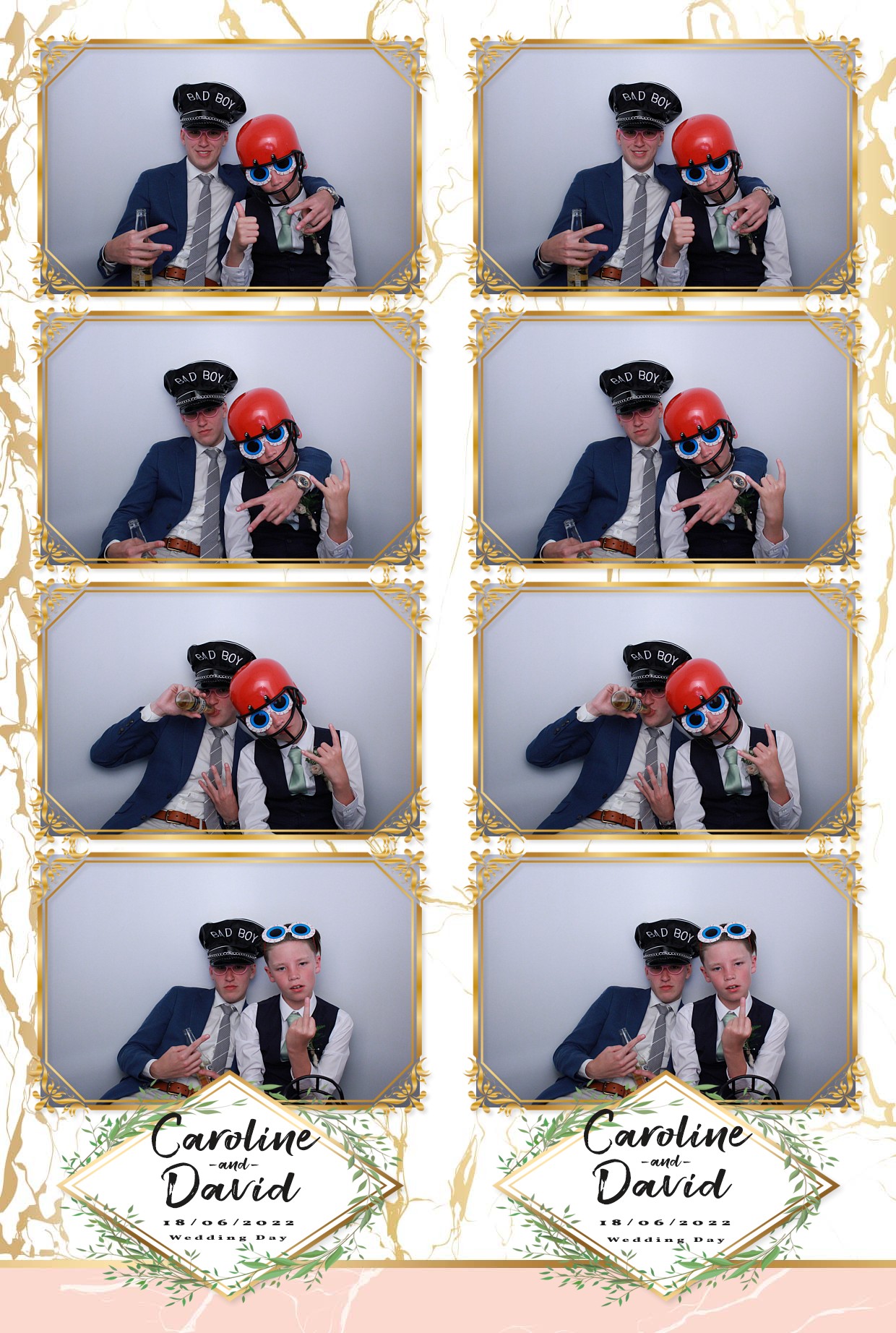 Caz & Dave's Wedding Reception  | View more photos from the event at gallery.myphotoboothexperience.co.uk/u/MyPhotoBoothExperienceLtd/Caz-Daves-Wedding-Reception