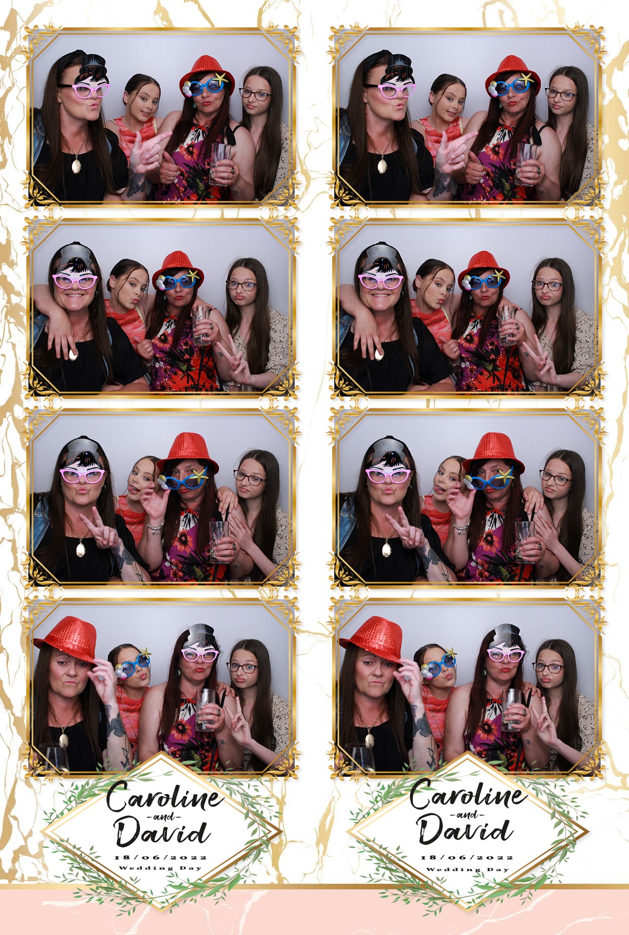 Caz & Dave's Wedding Reception  | View more photos from the event at gallery.myphotoboothexperience.co.uk/u/MyPhotoBoothExperienceLtd/Caz-Daves-Wedding-Reception