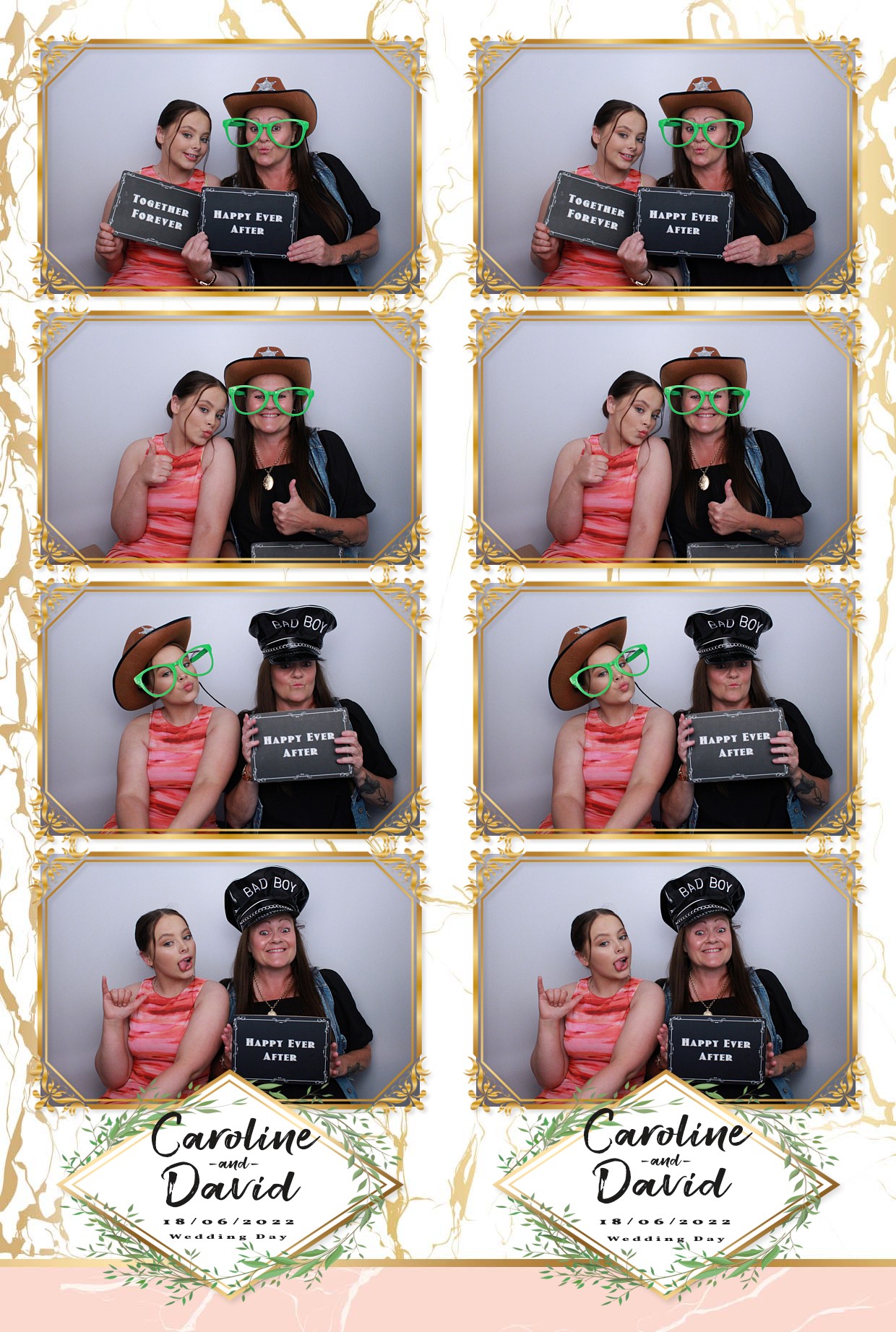 Caz & Dave's Wedding Reception  | View more photos from the event at gallery.myphotoboothexperience.co.uk/u/MyPhotoBoothExperienceLtd/Caz-Daves-Wedding-Reception