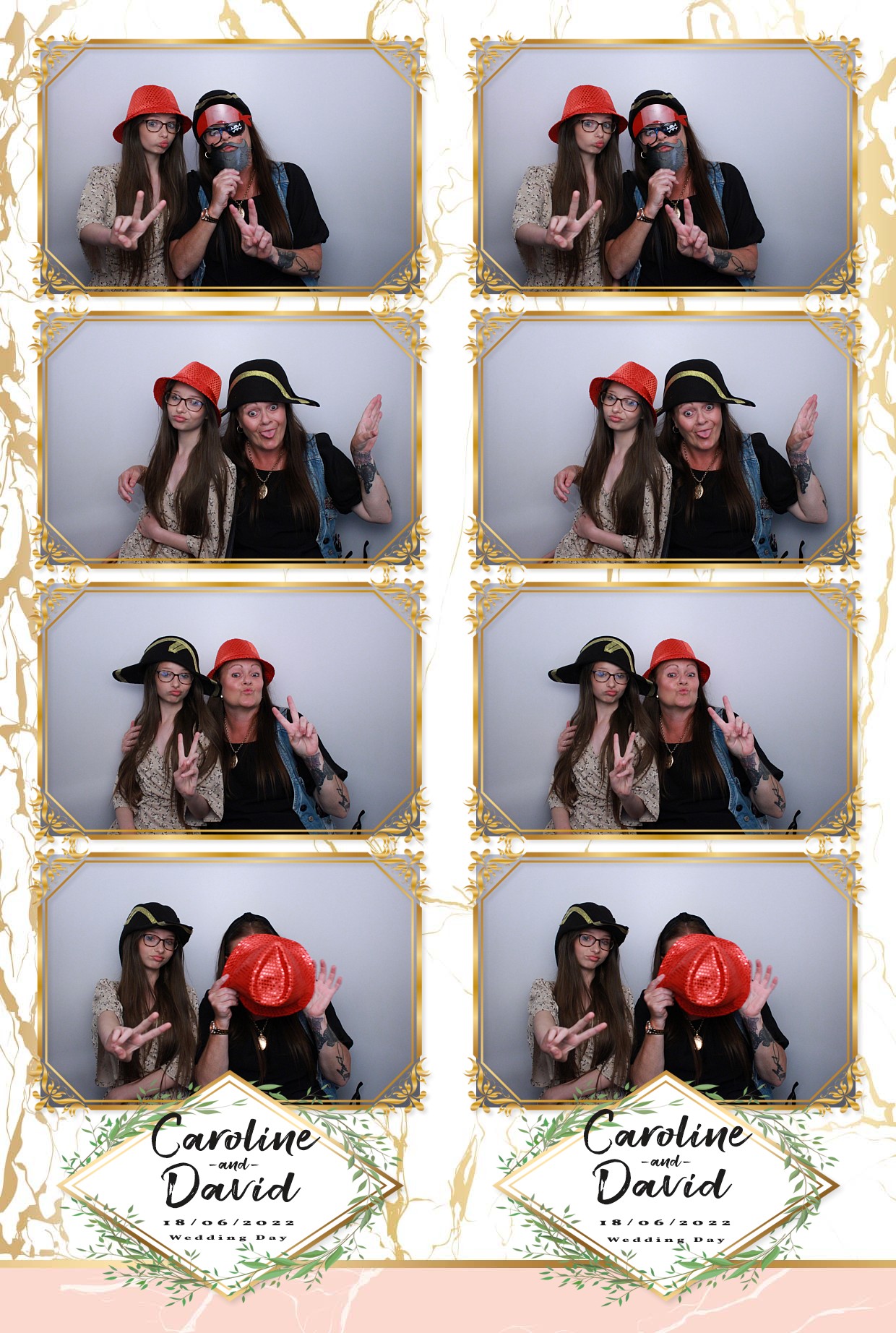 Caz & Dave's Wedding Reception  | View more photos from the event at gallery.myphotoboothexperience.co.uk/u/MyPhotoBoothExperienceLtd/Caz-Daves-Wedding-Reception