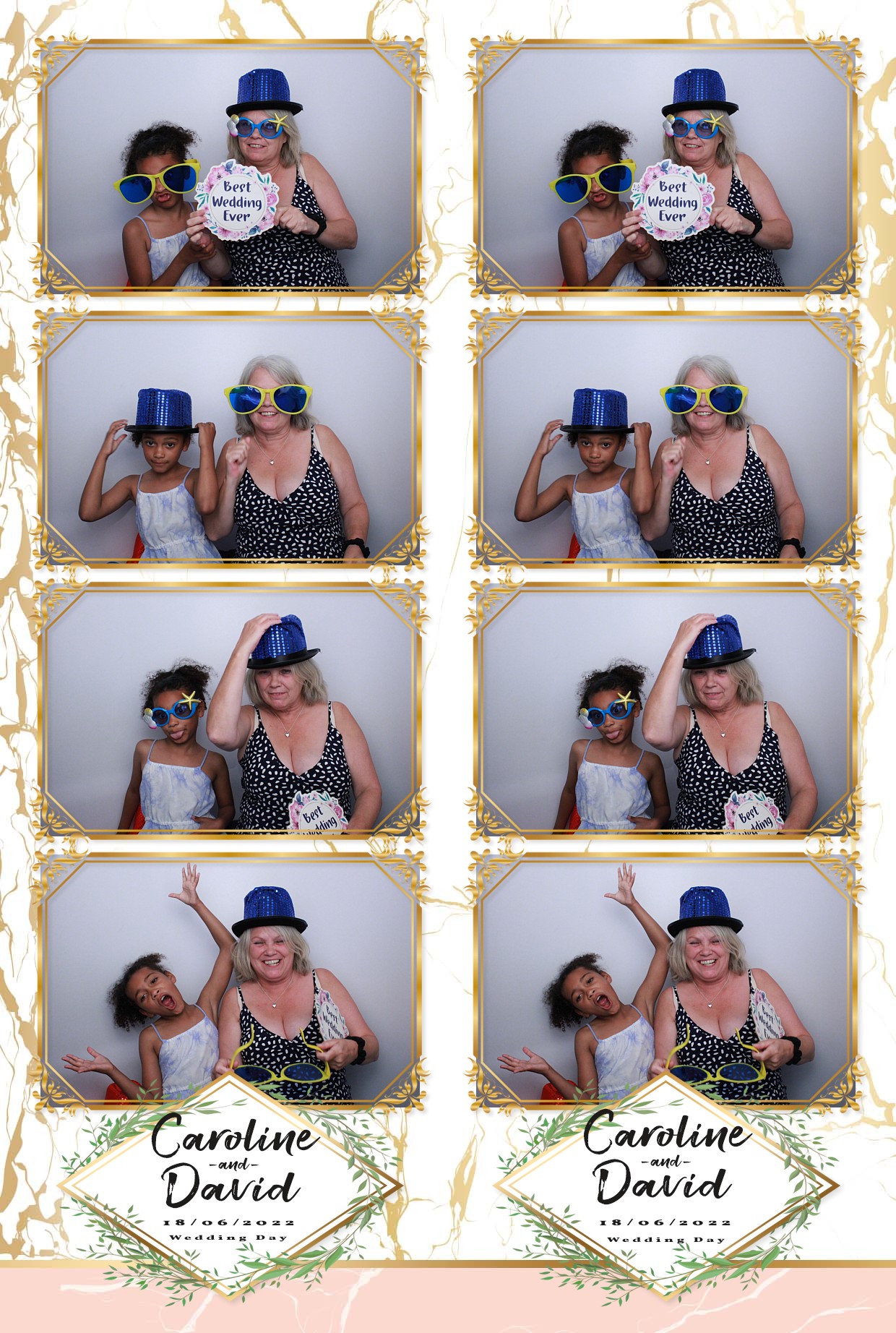 Caz & Dave's Wedding Reception  | View more photos from the event at gallery.myphotoboothexperience.co.uk/u/MyPhotoBoothExperienceLtd/Caz-Daves-Wedding-Reception
