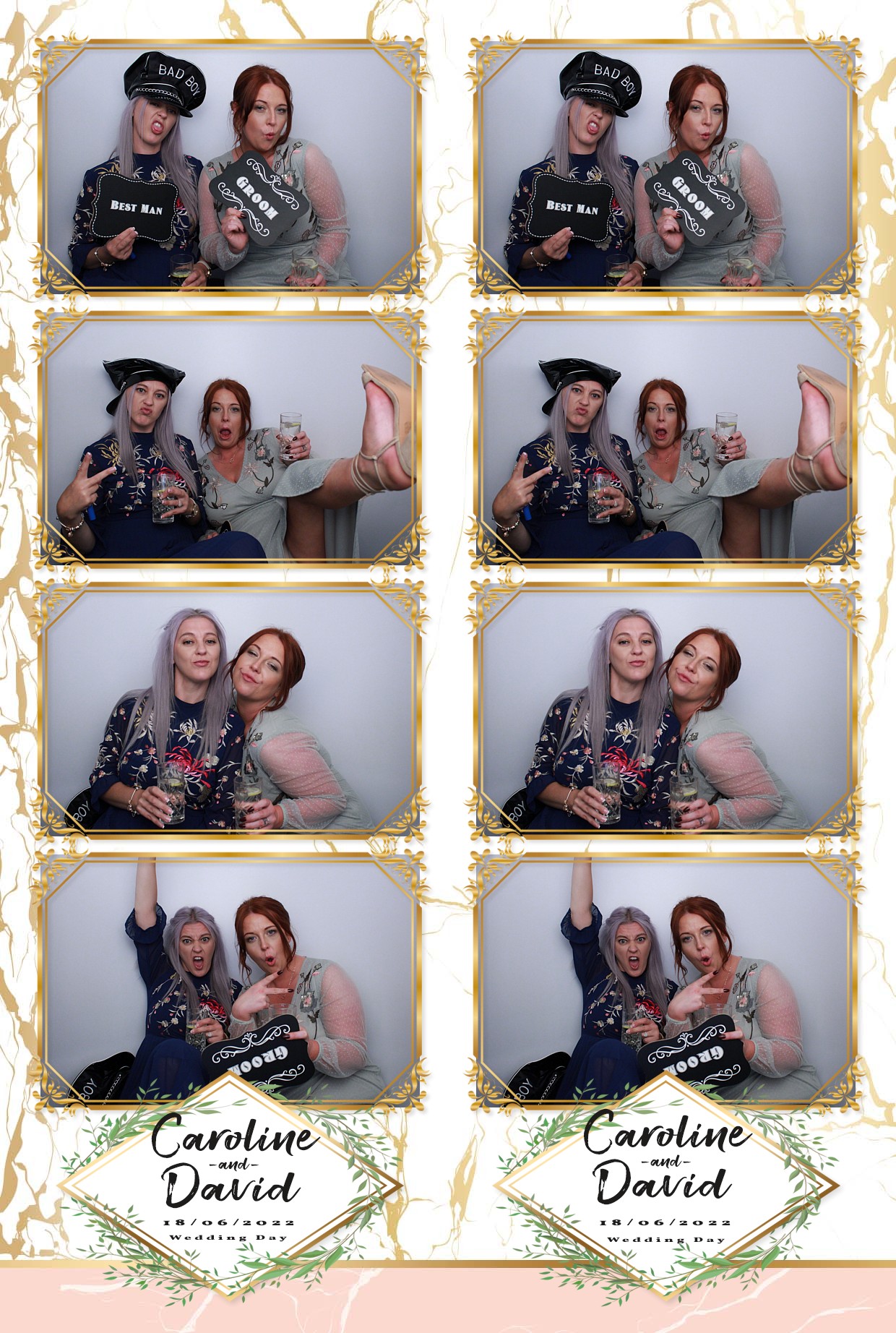 Caz & Dave's Wedding Reception  | View more photos from the event at gallery.myphotoboothexperience.co.uk/u/MyPhotoBoothExperienceLtd/Caz-Daves-Wedding-Reception