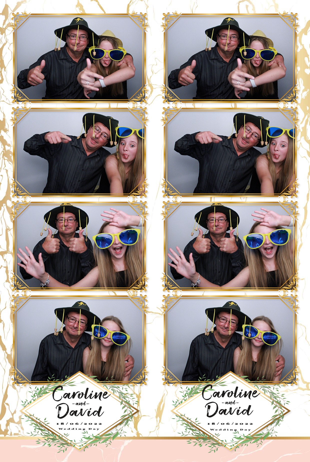 Caz & Dave's Wedding Reception  | View more photos from the event at gallery.myphotoboothexperience.co.uk/u/MyPhotoBoothExperienceLtd/Caz-Daves-Wedding-Reception