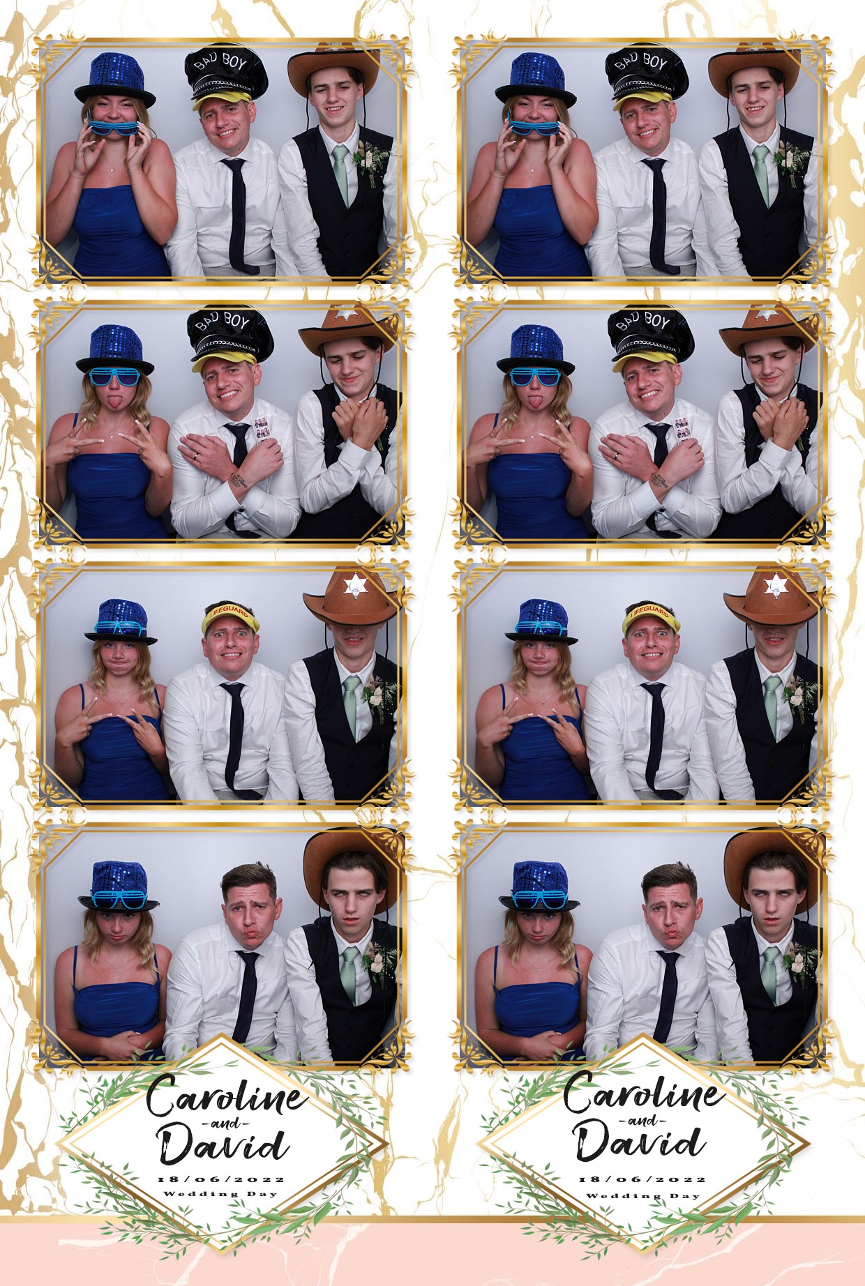 Caz & Dave's Wedding Reception  | View more photos from the event at gallery.myphotoboothexperience.co.uk/u/MyPhotoBoothExperienceLtd/Caz-Daves-Wedding-Reception
