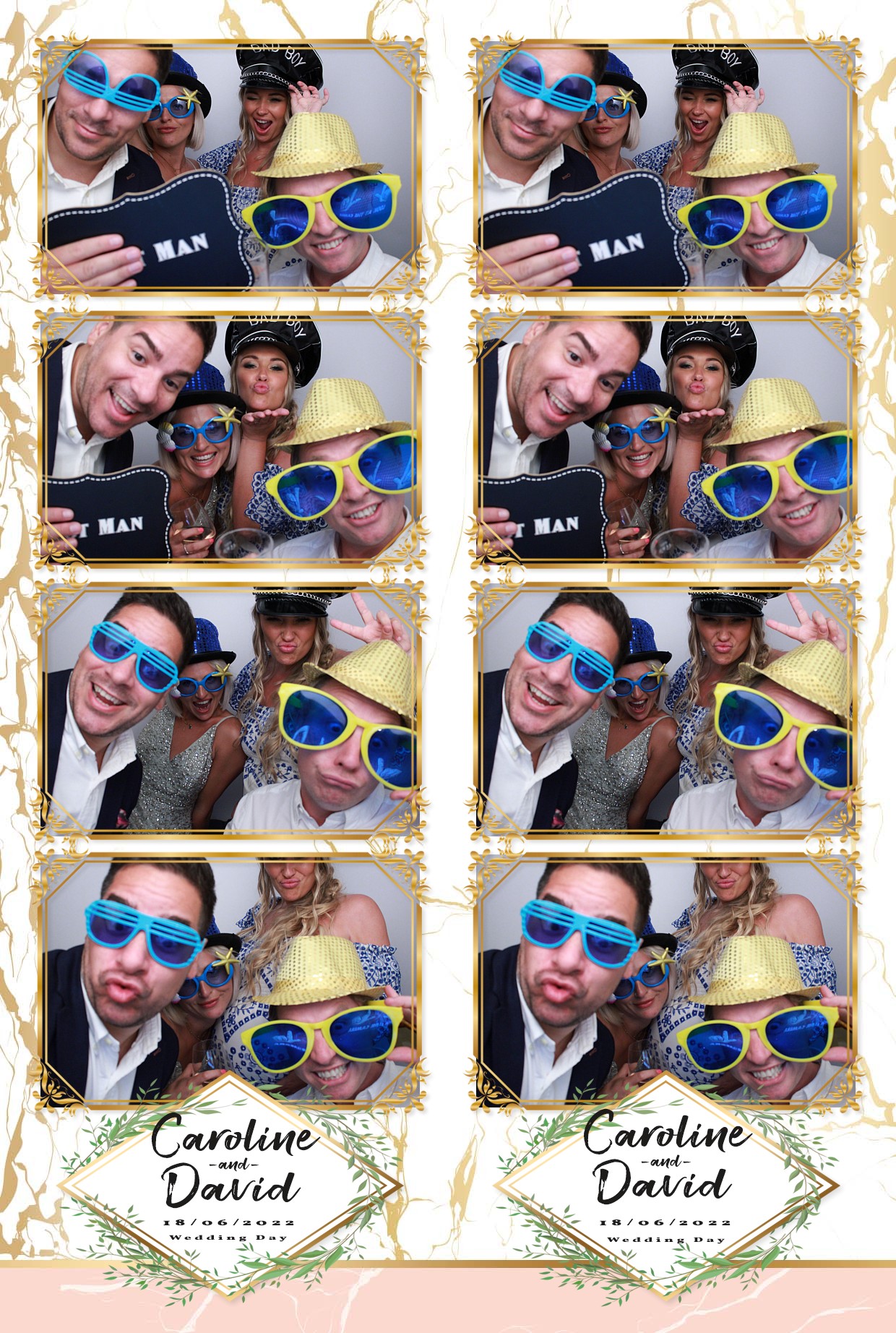 Caz & Dave's Wedding Reception  | View more photos from the event at gallery.myphotoboothexperience.co.uk/u/MyPhotoBoothExperienceLtd/Caz-Daves-Wedding-Reception