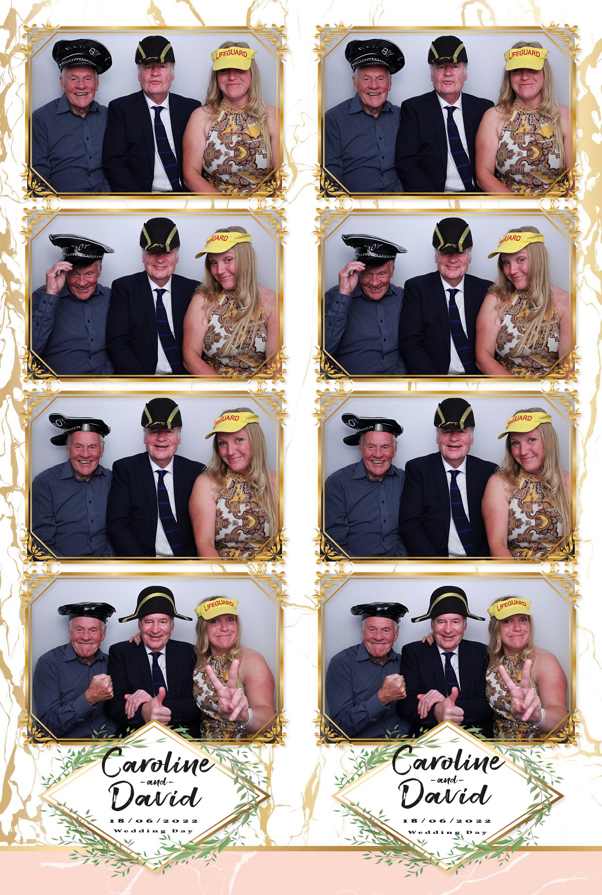 Caz & Dave's Wedding Reception  | View more photos from the event at gallery.myphotoboothexperience.co.uk/u/MyPhotoBoothExperienceLtd/Caz-Daves-Wedding-Reception