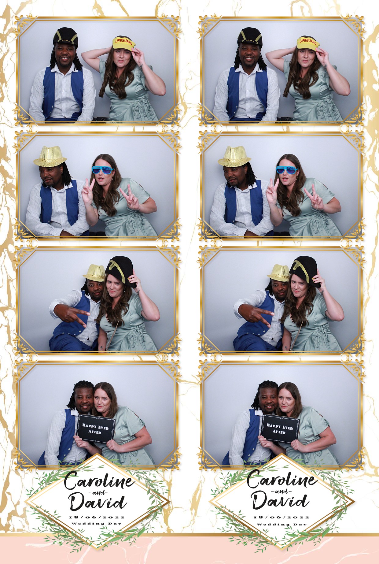 Caz & Dave's Wedding Reception  | View more photos from the event at gallery.myphotoboothexperience.co.uk/u/MyPhotoBoothExperienceLtd/Caz-Daves-Wedding-Reception