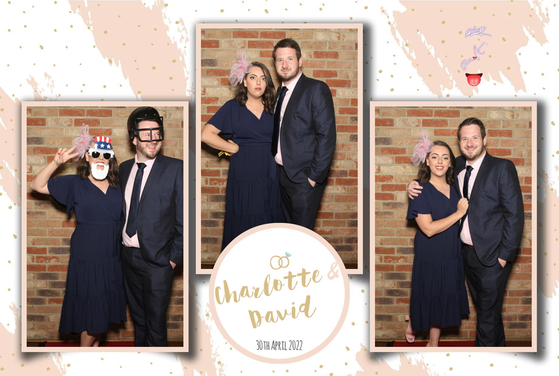 Charlotte & David's Wedding  | View more photos from the event at gallery.myphotoboothexperience.co.uk/u/MyPhotoBoothExperienceLtd/Charlotte-Davids-Wedding