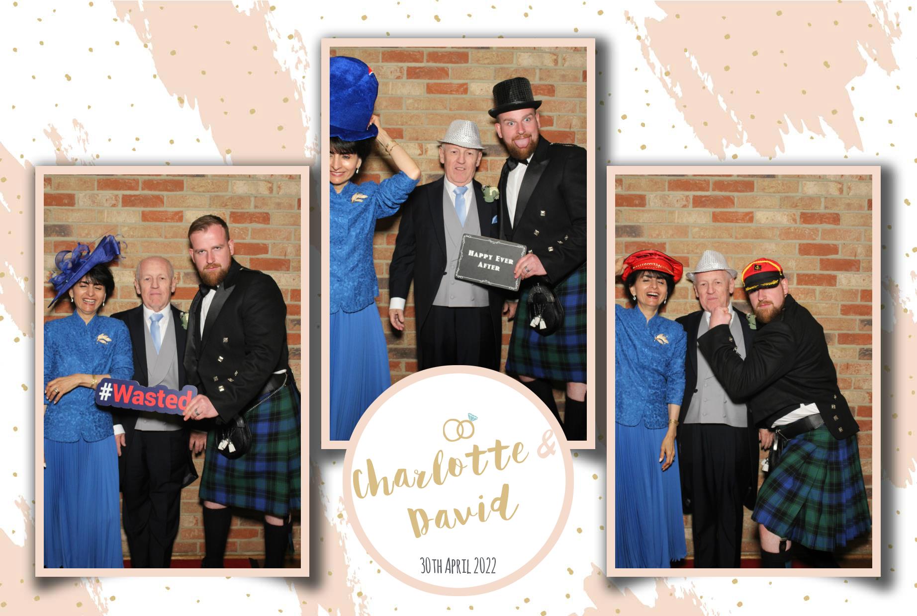Charlotte & David's Wedding  | View more photos from the event at gallery.myphotoboothexperience.co.uk/u/MyPhotoBoothExperienceLtd/Charlotte-Davids-Wedding