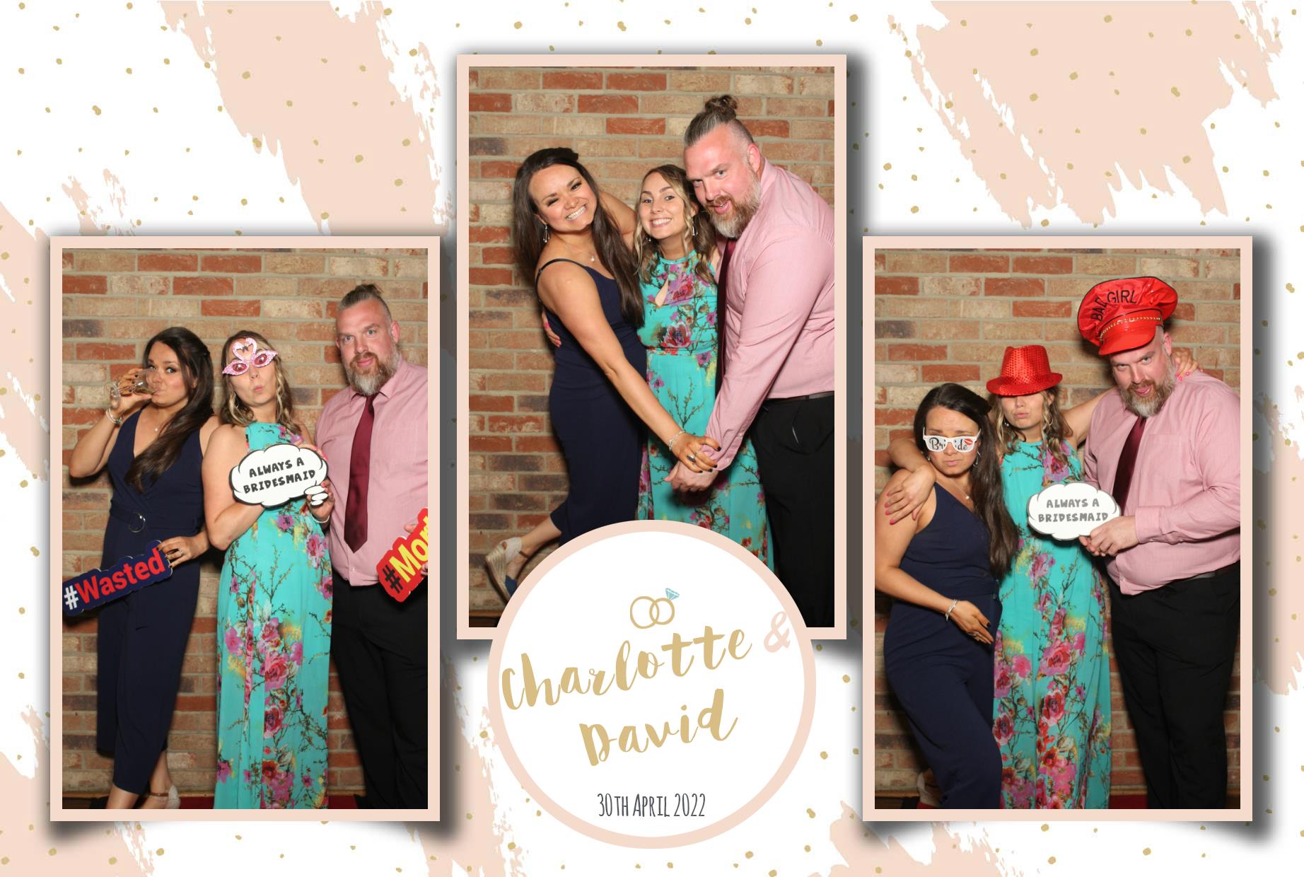 Charlotte & David's Wedding  | View more photos from the event at gallery.myphotoboothexperience.co.uk/u/MyPhotoBoothExperienceLtd/Charlotte-Davids-Wedding