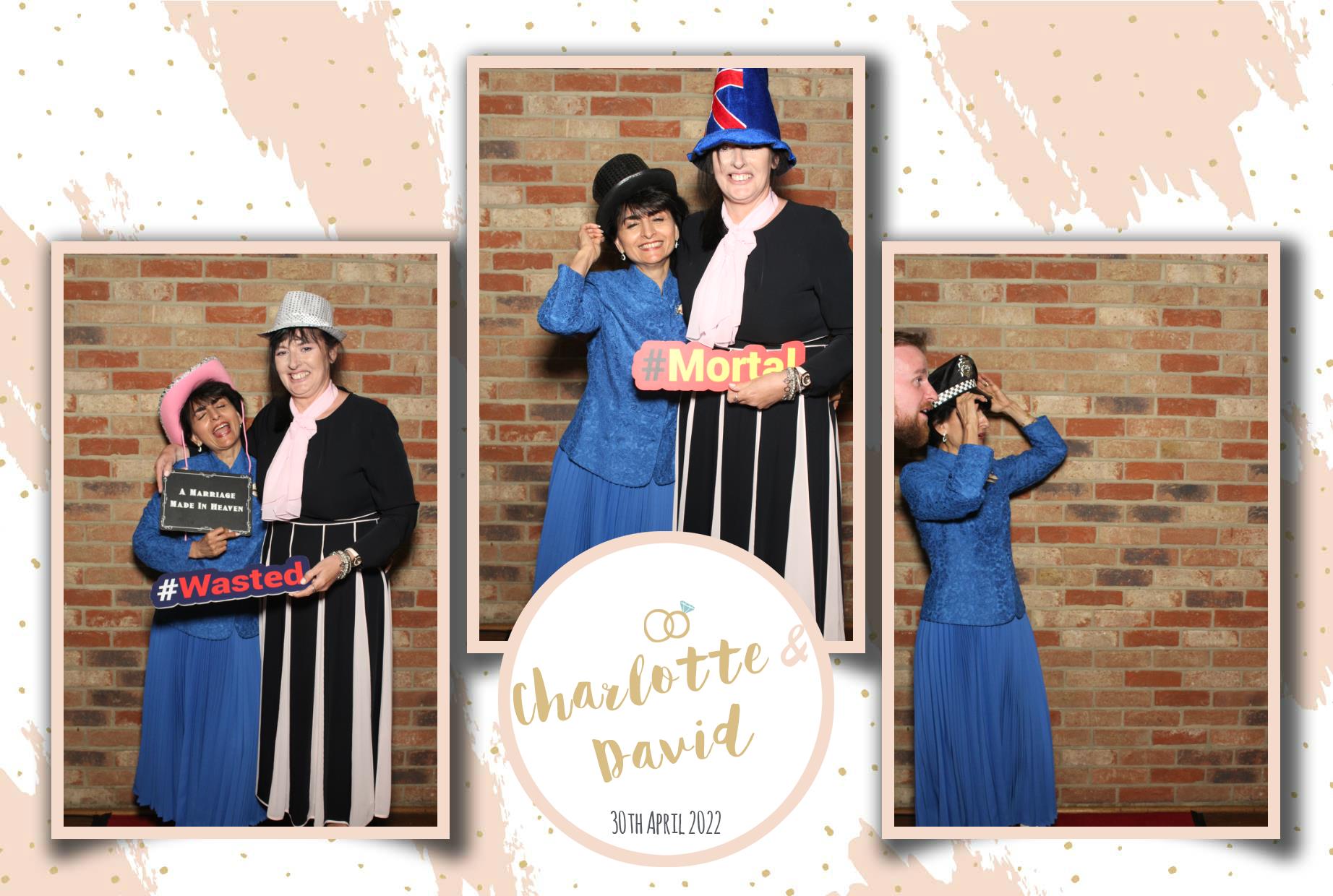 Charlotte & David's Wedding  | View more photos from the event at gallery.myphotoboothexperience.co.uk/u/MyPhotoBoothExperienceLtd/Charlotte-Davids-Wedding