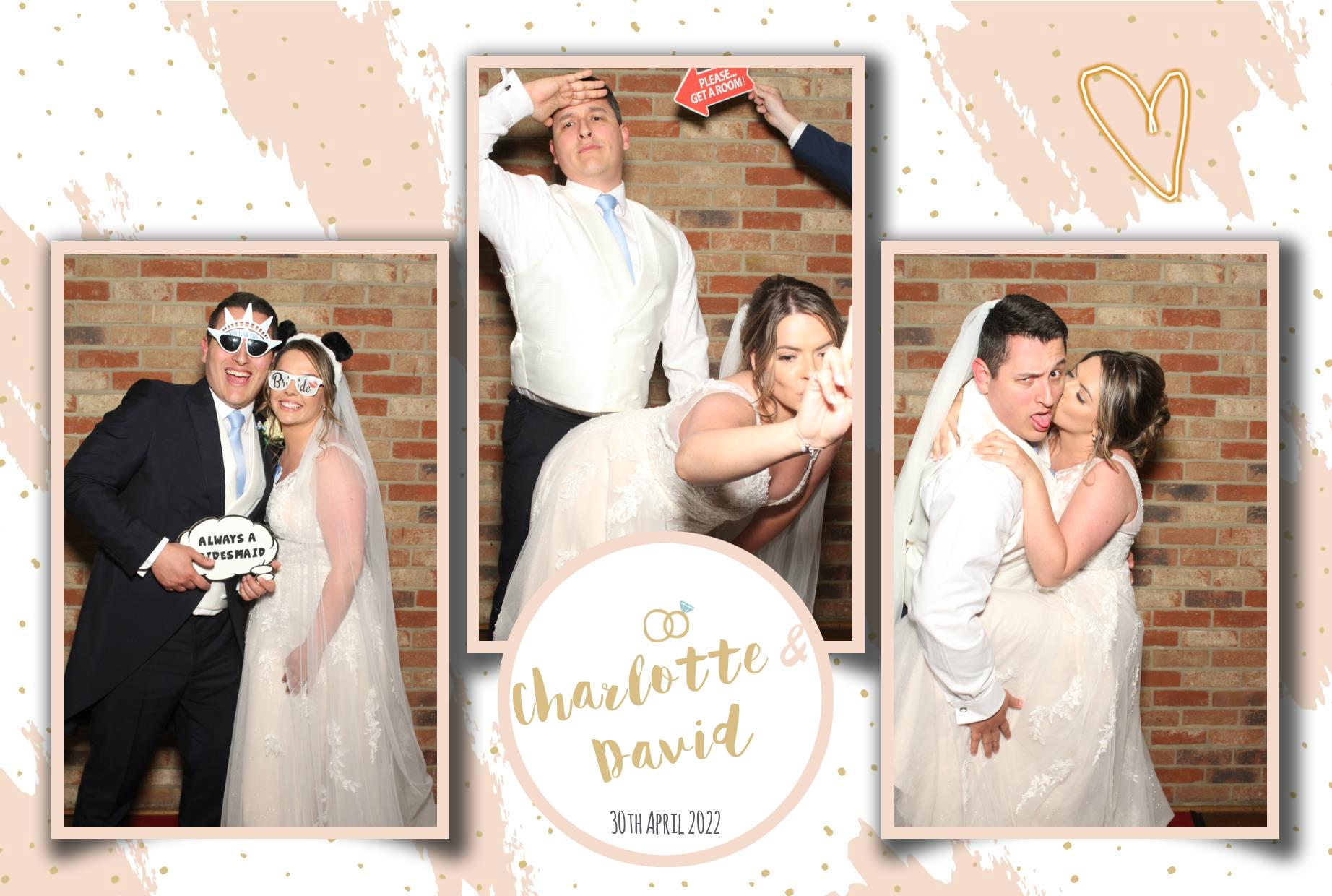 Charlotte & David's Wedding  | View more photos from the event at gallery.myphotoboothexperience.co.uk/u/MyPhotoBoothExperienceLtd/Charlotte-Davids-Wedding