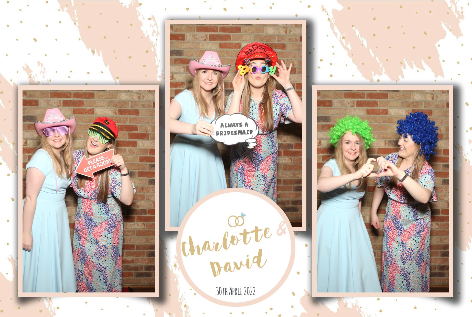 Charlotte & David's Wedding  | View more photos from the event at gallery.myphotoboothexperience.co.uk/u/MyPhotoBoothExperienceLtd/Charlotte-Davids-Wedding