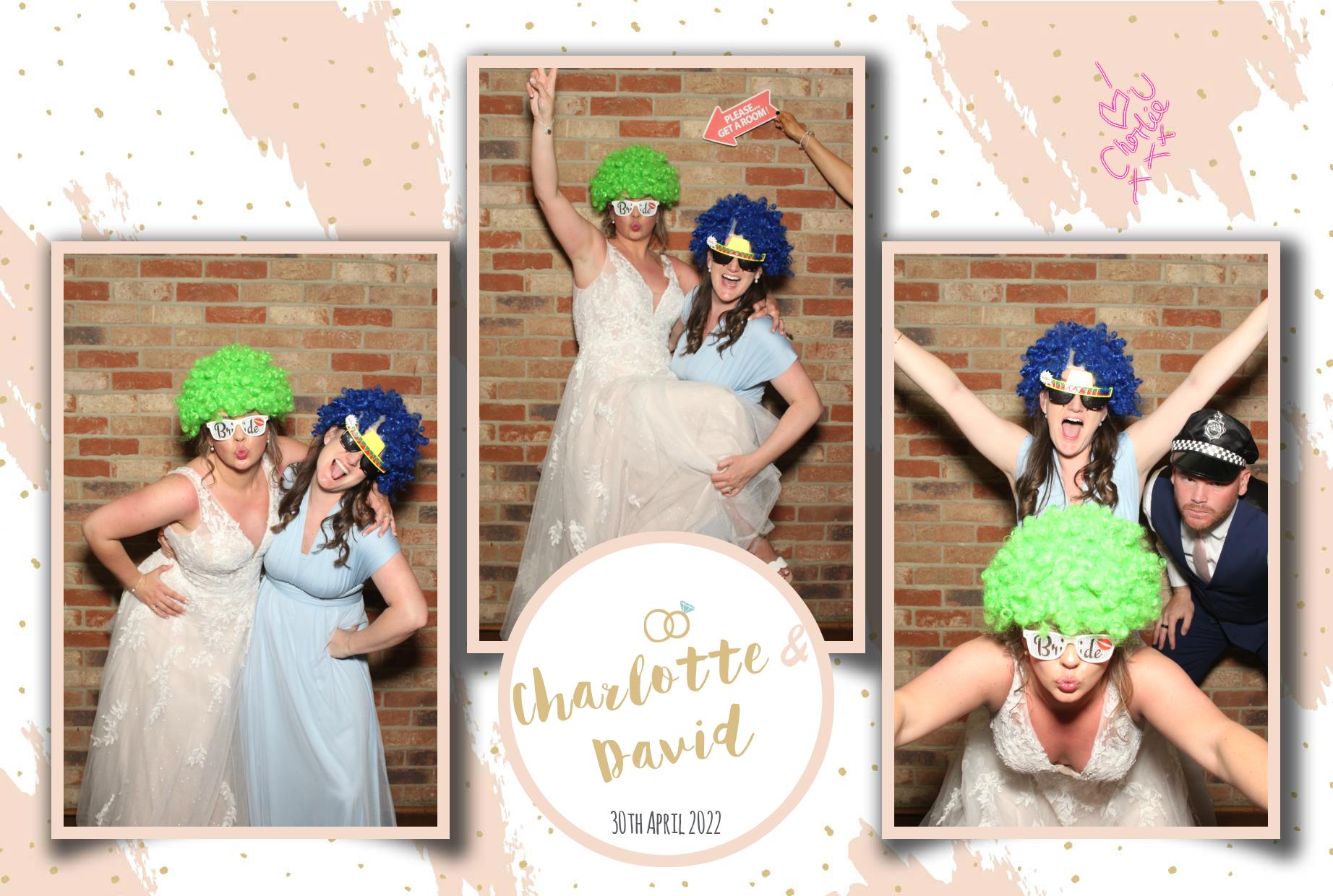 Charlotte & David's Wedding  | View more photos from the event at gallery.myphotoboothexperience.co.uk/u/MyPhotoBoothExperienceLtd/Charlotte-Davids-Wedding