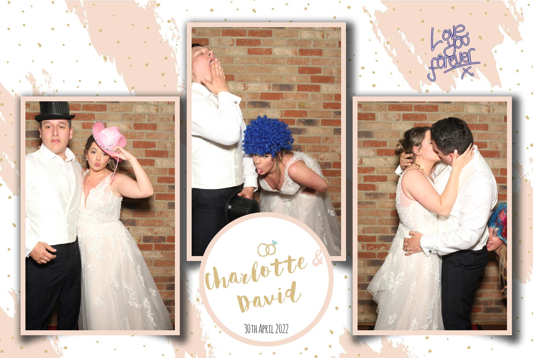 Charlotte & David's Wedding  | View more photos from the event at gallery.myphotoboothexperience.co.uk/u/MyPhotoBoothExperienceLtd/Charlotte-Davids-Wedding