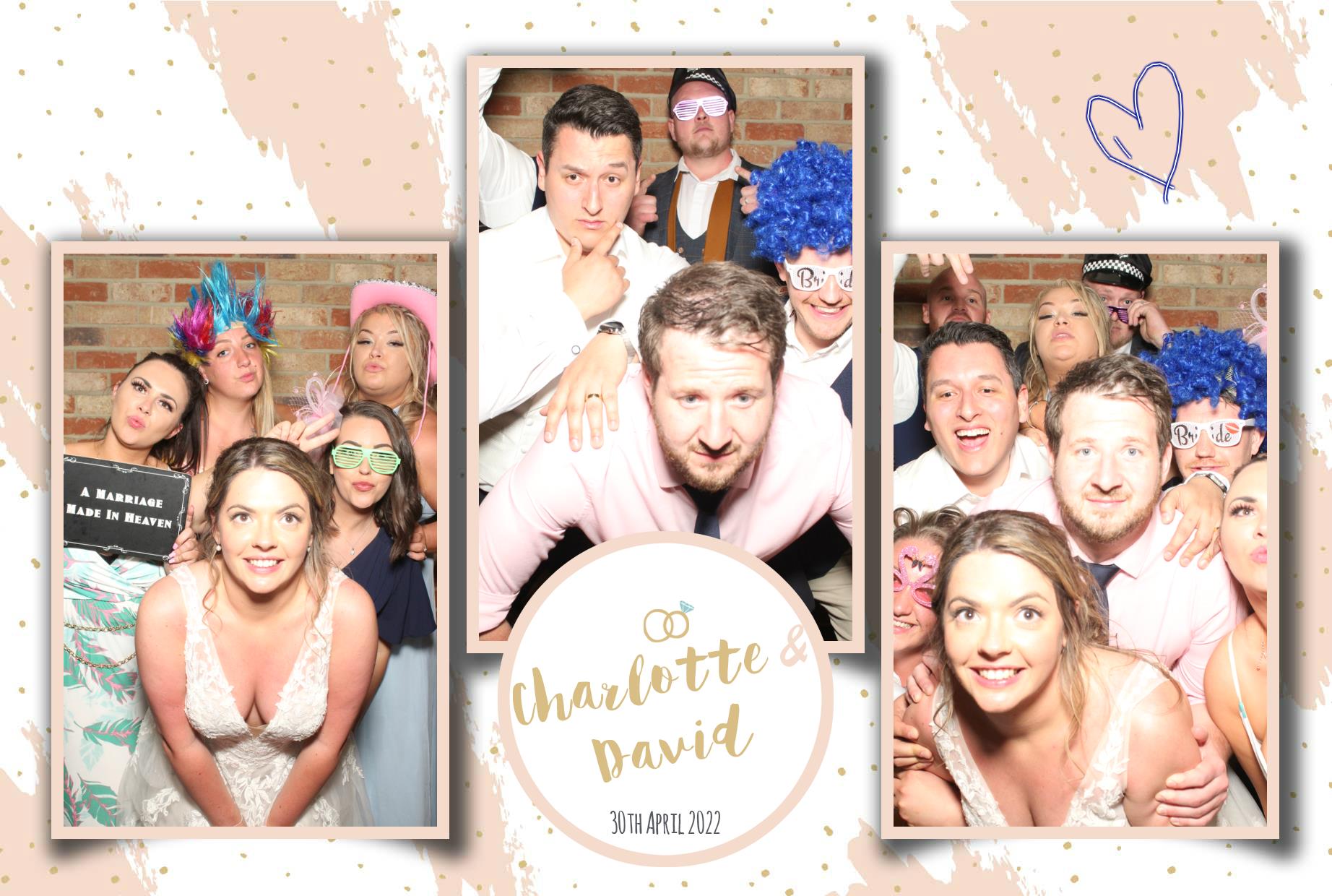 Charlotte & David's Wedding  | View more photos from the event at gallery.myphotoboothexperience.co.uk/u/MyPhotoBoothExperienceLtd/Charlotte-Davids-Wedding