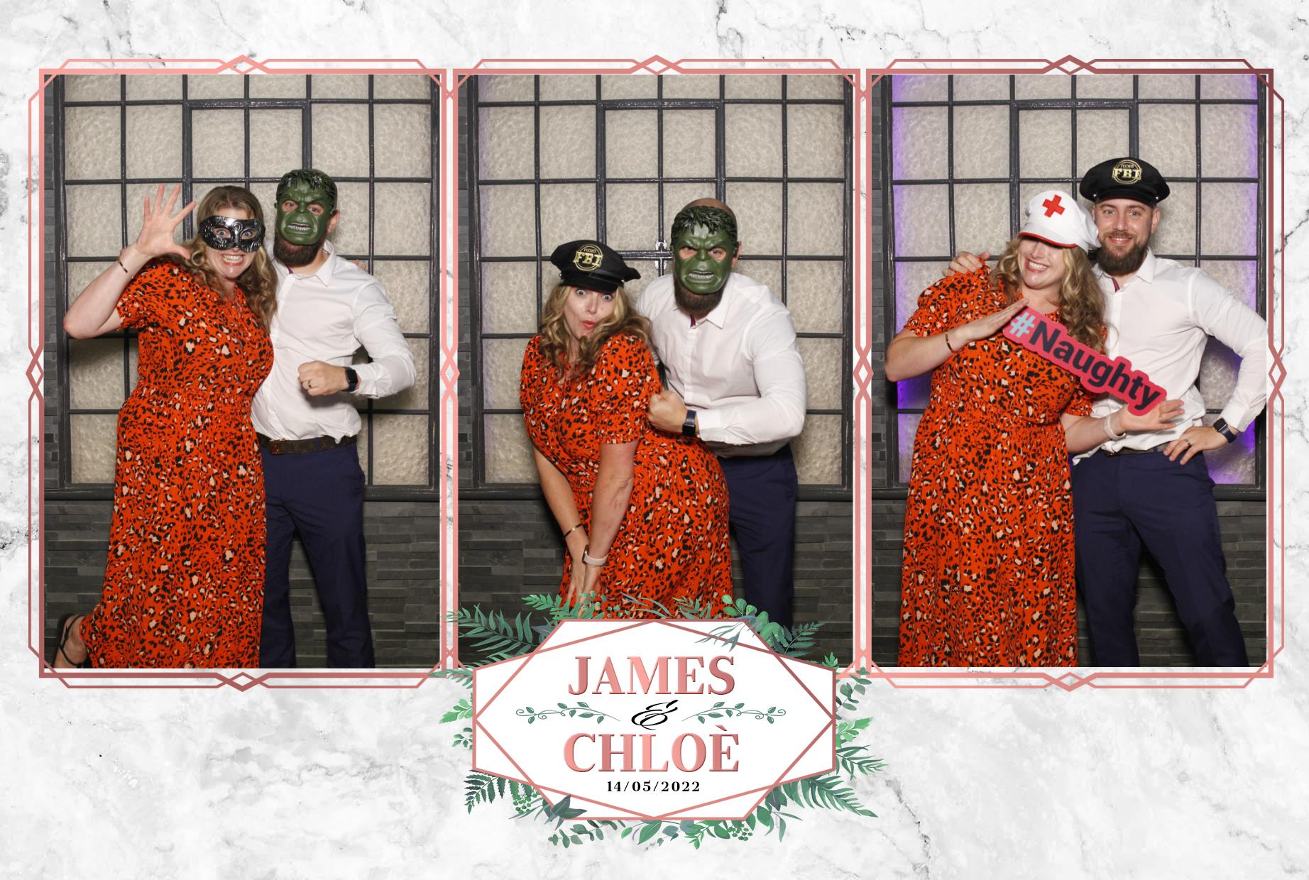 Chloe & James Wedding  | View more photos from the event at gallery.myphotoboothexperience.co.uk/u/MyPhotoBoothExperienceLtd/Chloe-James-Wedding