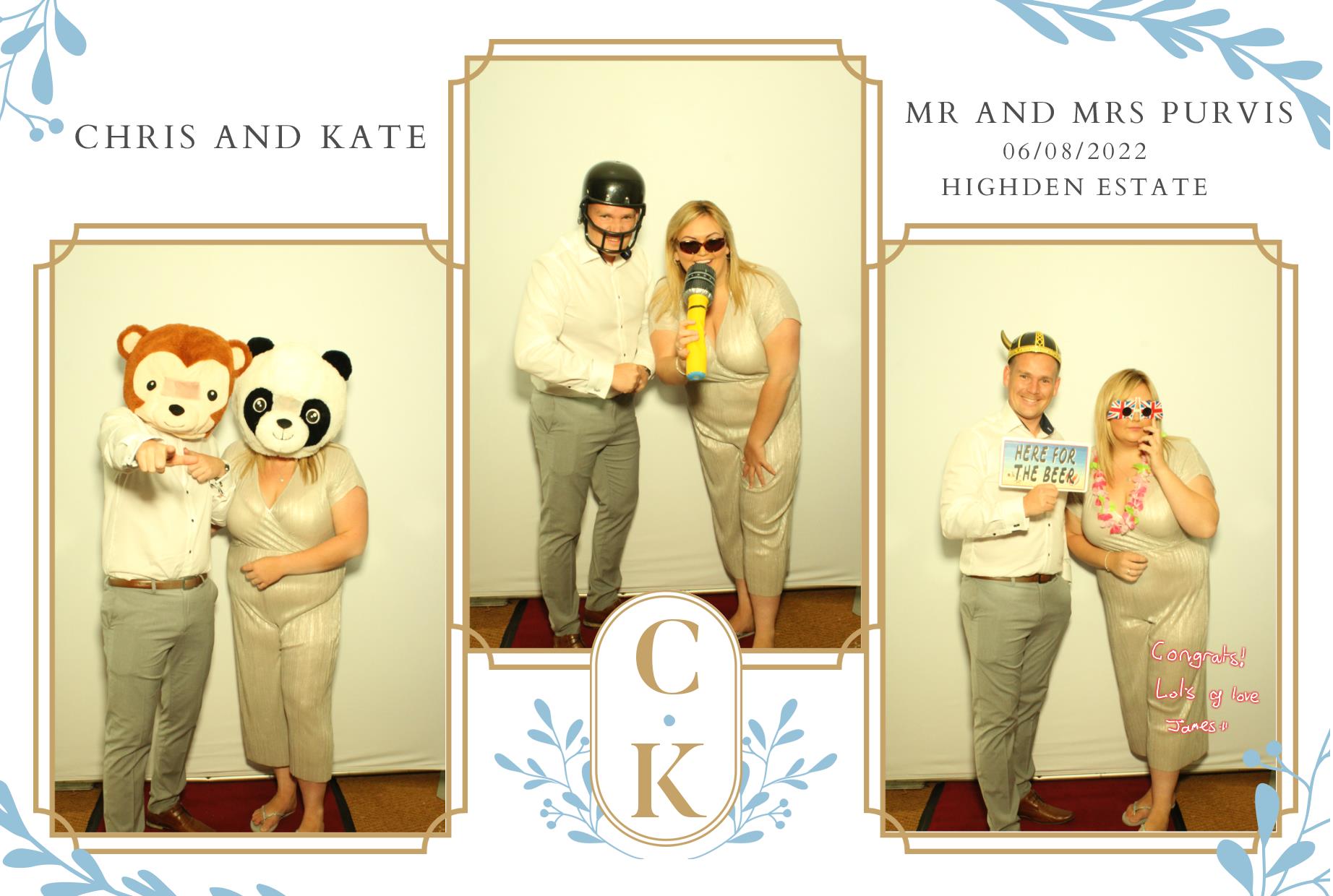 Chris & Kate's Wedding | View more photos from the event at gallery.myphotoboothexperience.co.uk/u/MyPhotoBoothExperienceLtd/Chris-Kates-Wedding