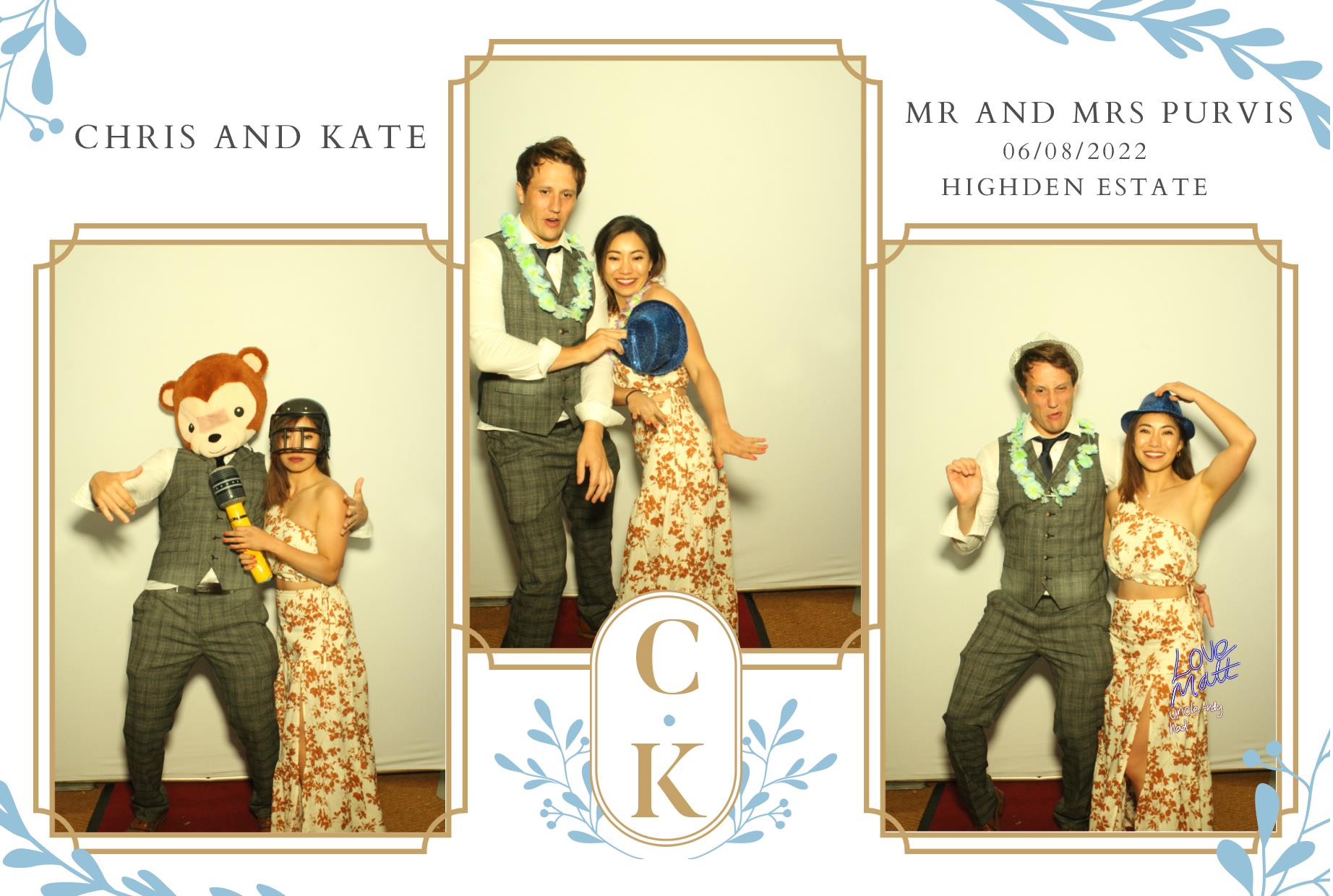 Chris & Kate's Wedding | View more photos from the event at gallery.myphotoboothexperience.co.uk/u/MyPhotoBoothExperienceLtd/Chris-Kates-Wedding
