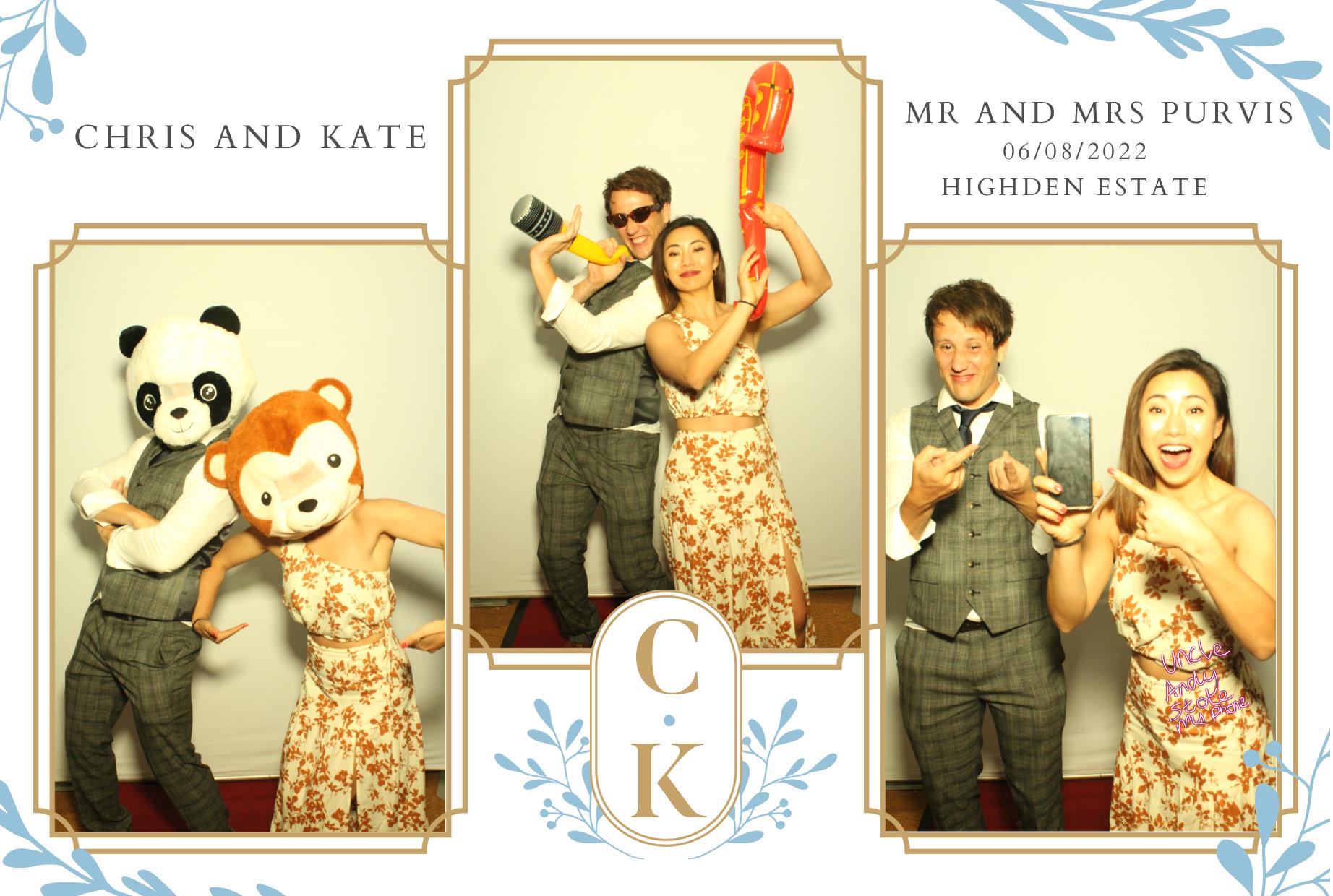 Chris & Kate's Wedding | View more photos from the event at gallery.myphotoboothexperience.co.uk/u/MyPhotoBoothExperienceLtd/Chris-Kates-Wedding