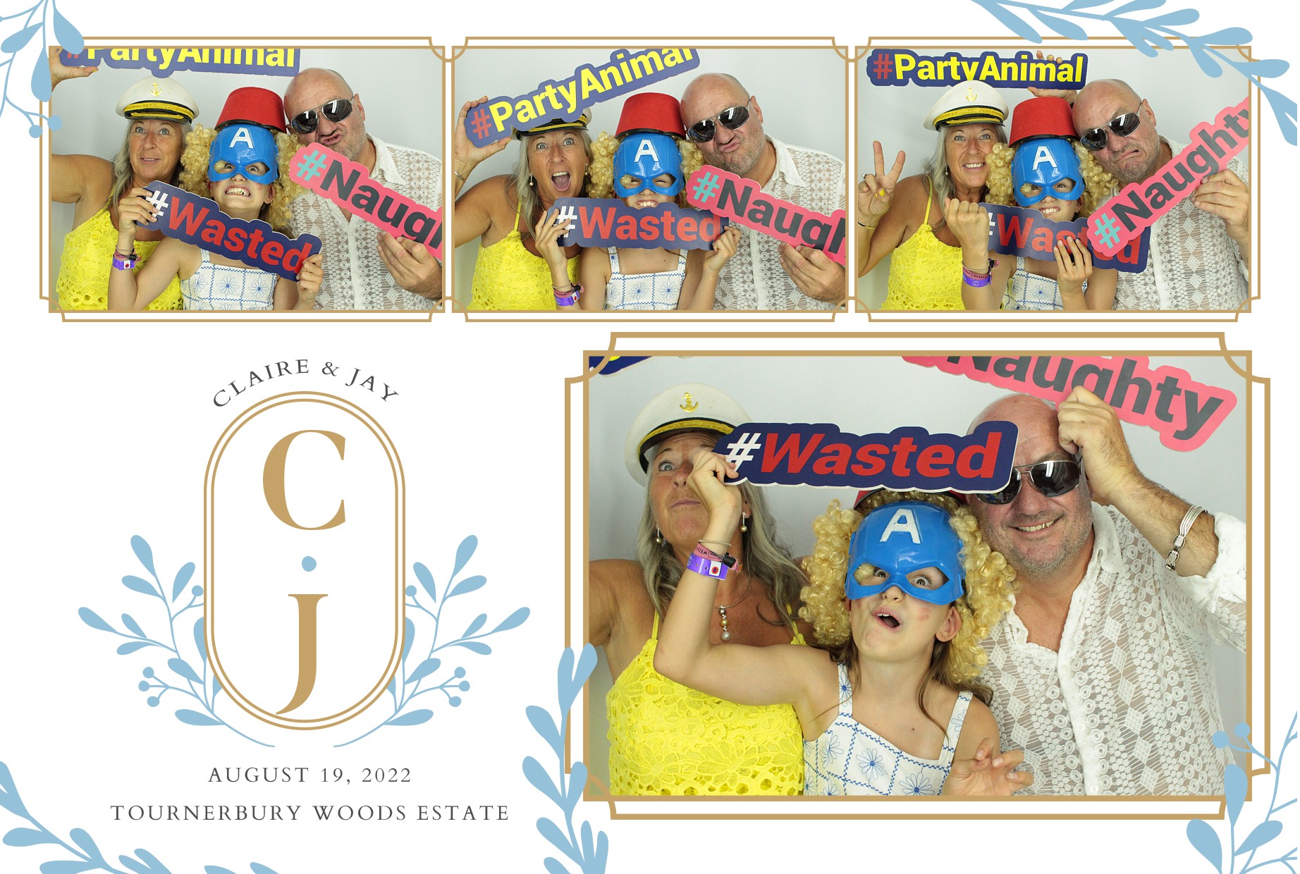 Claire & Jay's Wedding  | View more photos from the event at gallery.myphotoboothexperience.co.uk/u/MyPhotoBoothExperienceLtd/Claire-Jays-Wedding