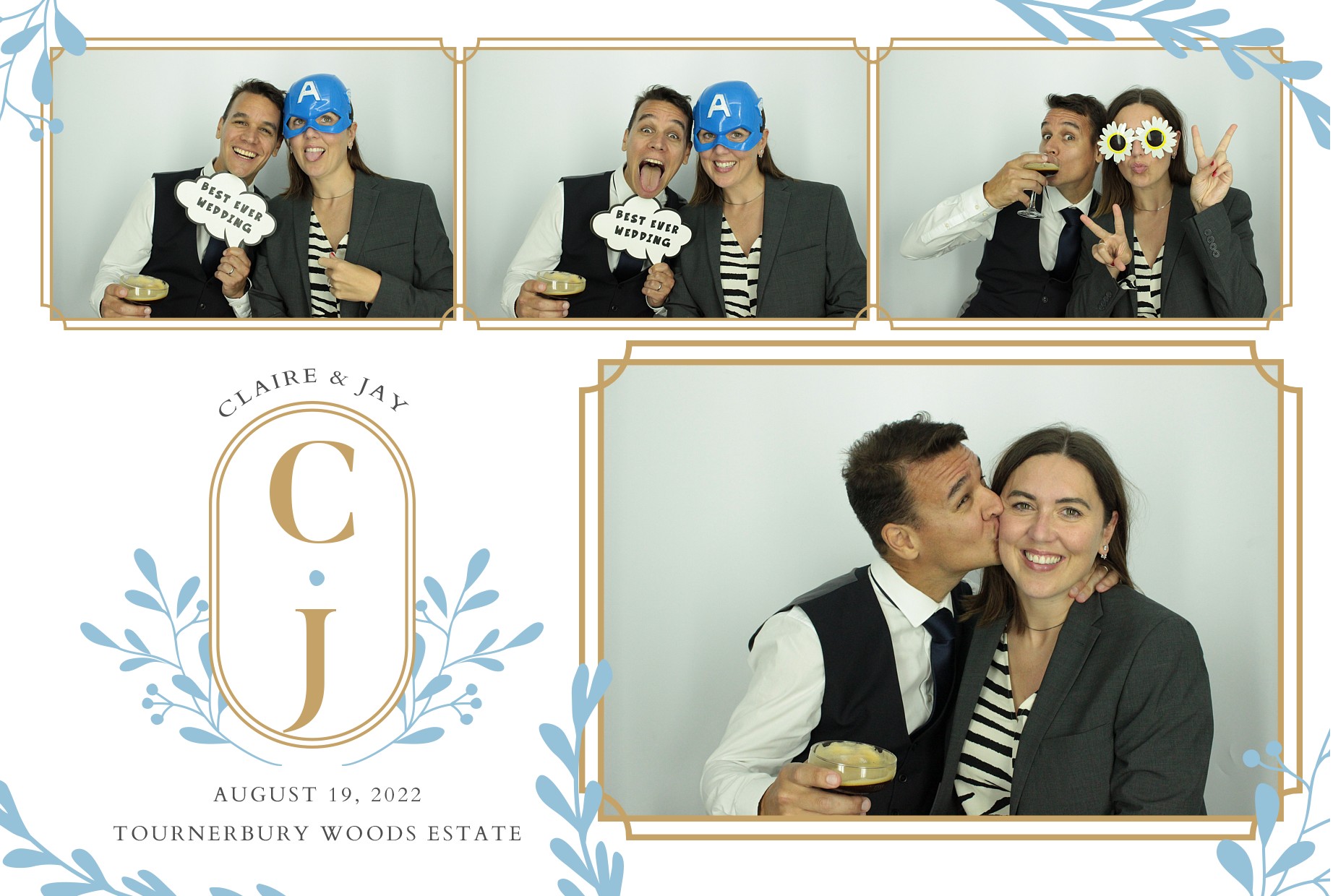 Claire & Jay's Wedding  | View more photos from the event at gallery.myphotoboothexperience.co.uk/u/MyPhotoBoothExperienceLtd/Claire-Jays-Wedding